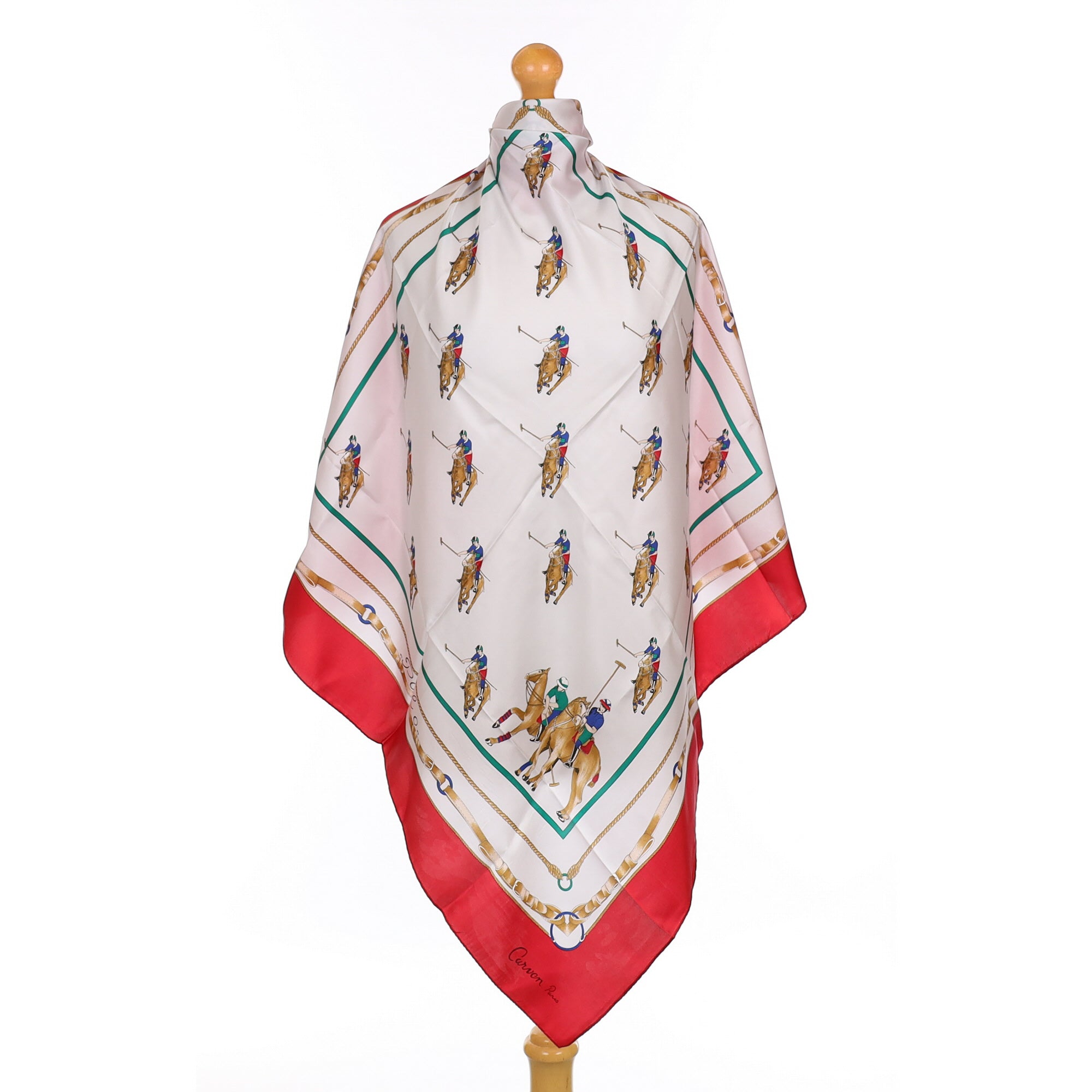 Carven Polo Vintage Silk Scarf