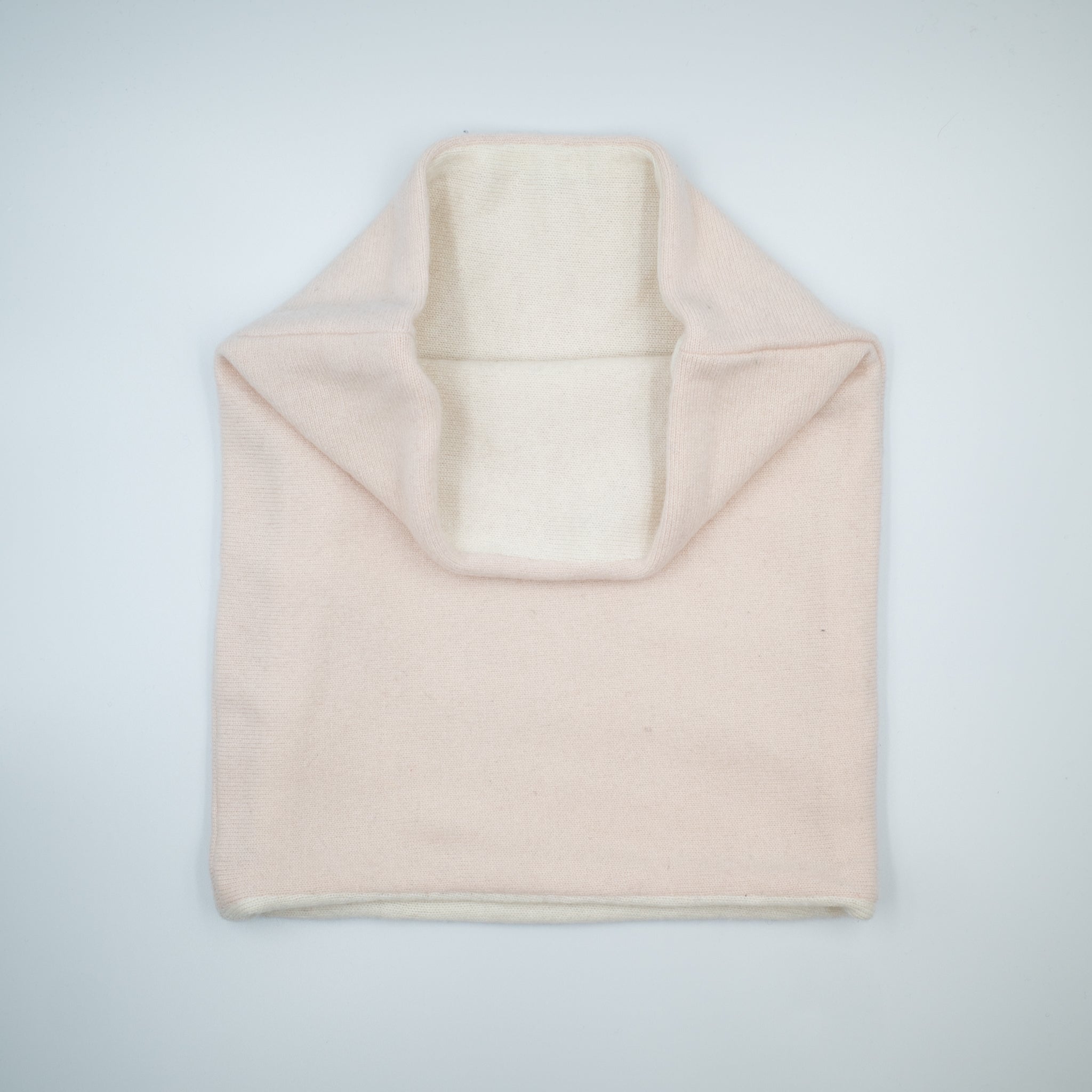 Pale Oyster Pink Luxury Double Layered Snood