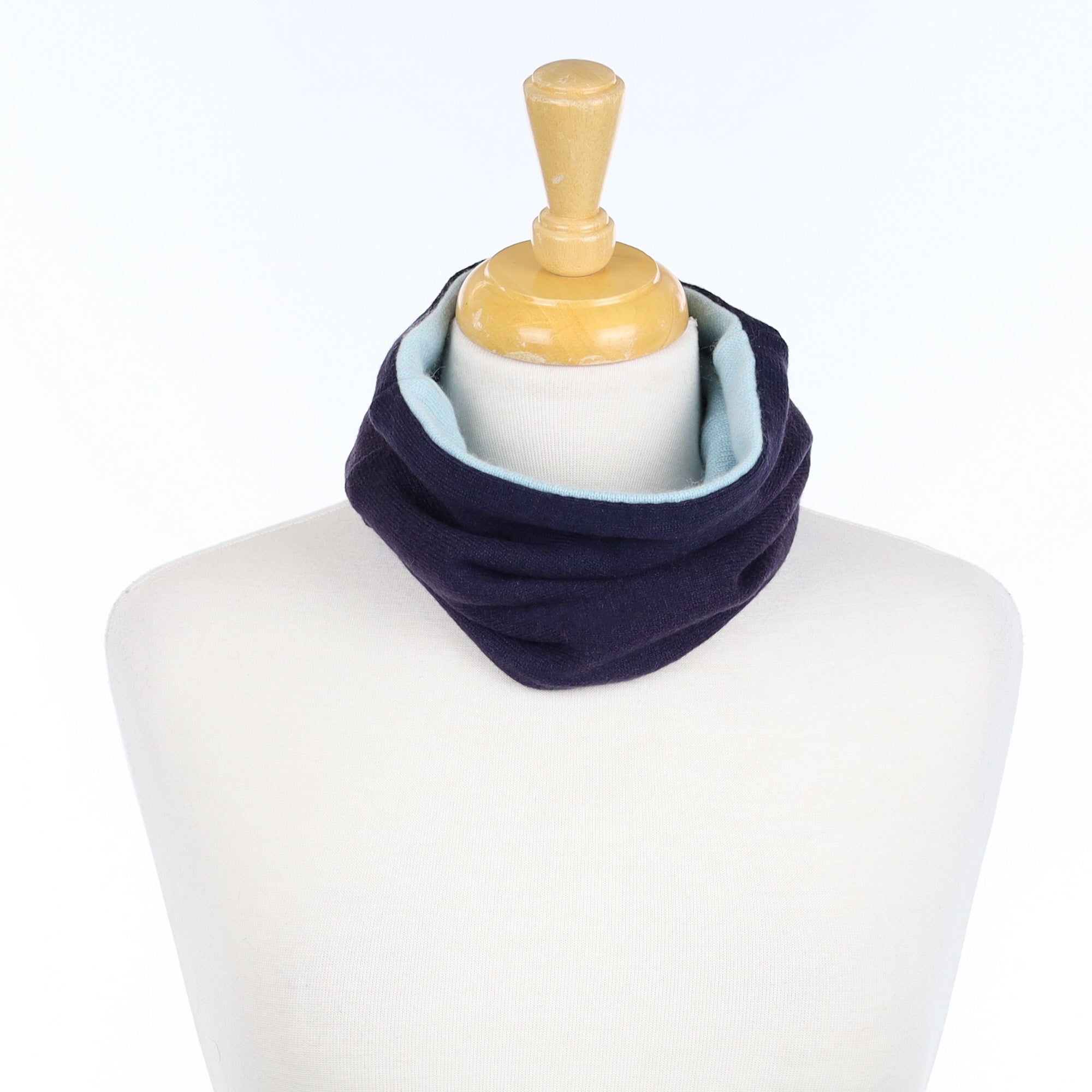 Navy and Pale Blue Neck Warmer