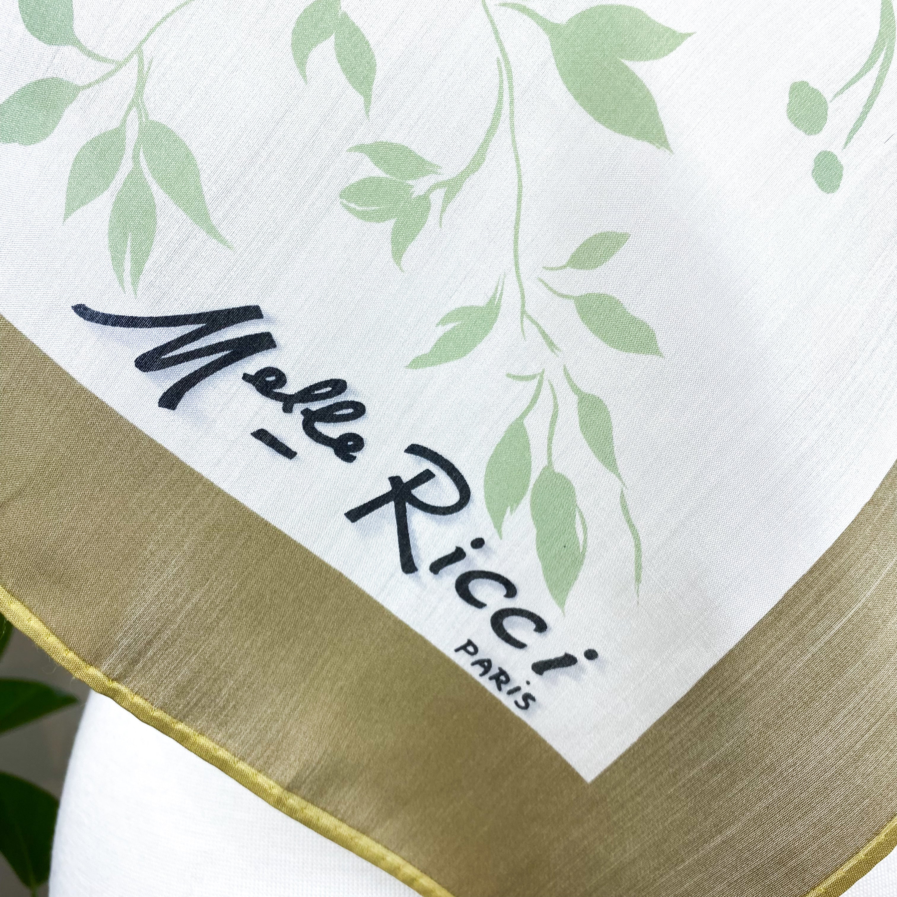 Floral Melle Ricci Vintage Silk Scarf