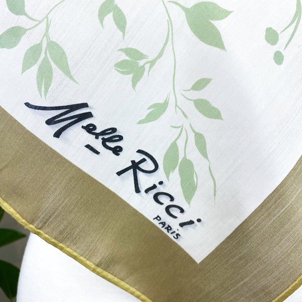 Floral Melle Ricci Vintage Silk Scarf