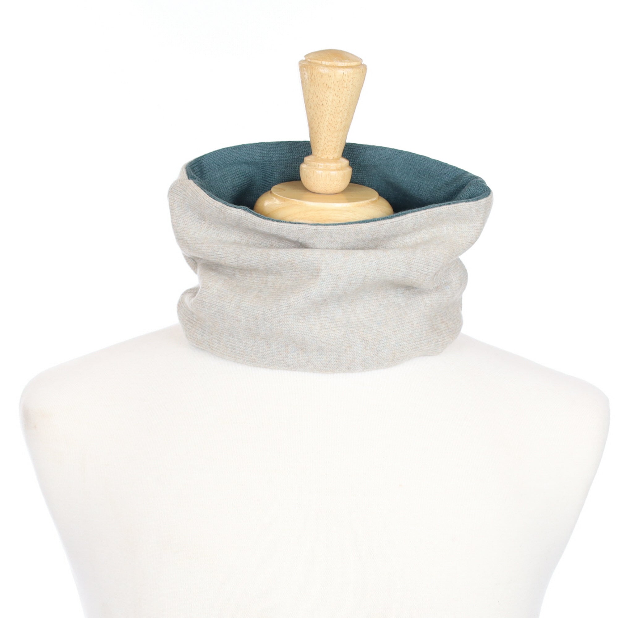 Fawn and Stone Green Neck Warmer