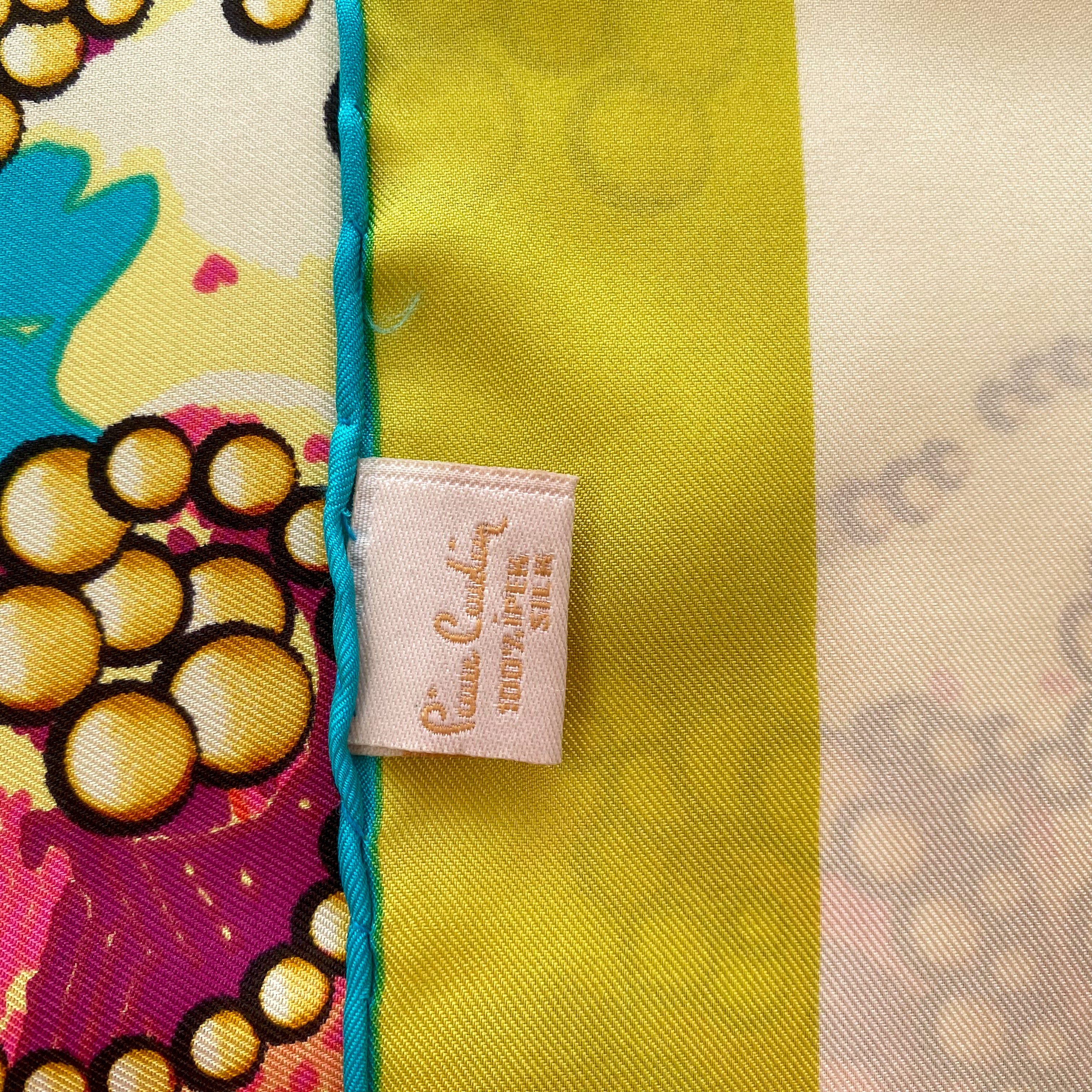 1980’s Pierre Cardin Multi Coloured Silk Scarf