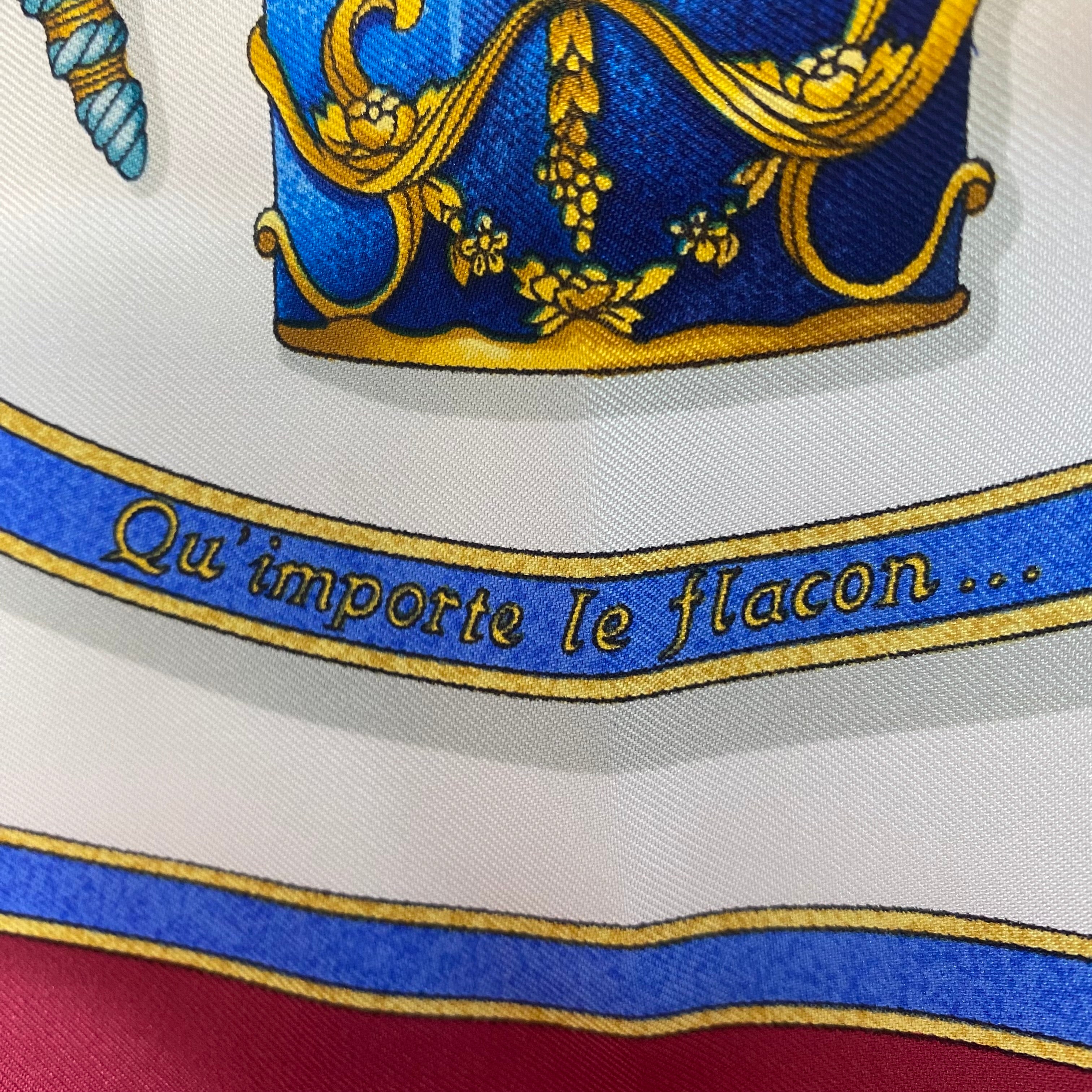 Hermès Qu’ importe Le Flacon Silk Scarf