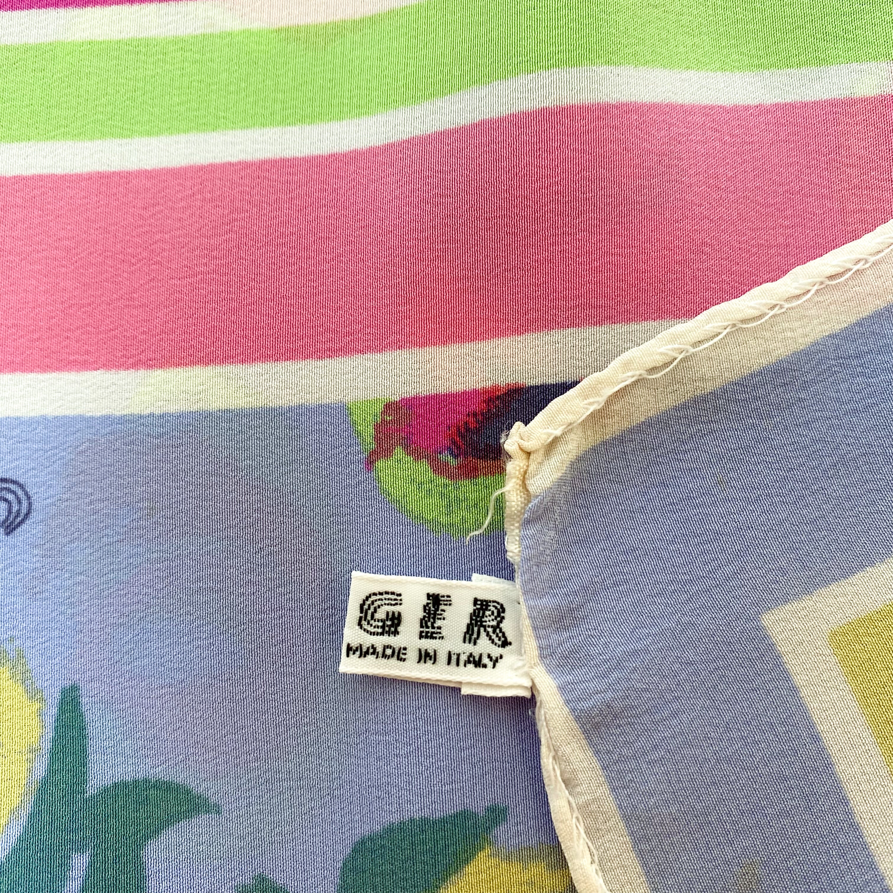 Vintage Jaeger Silk Scarf
