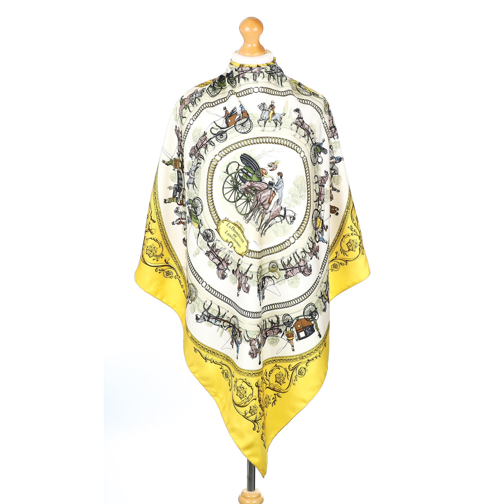 Hermès La Promenade de Longchamps Silk Scarf