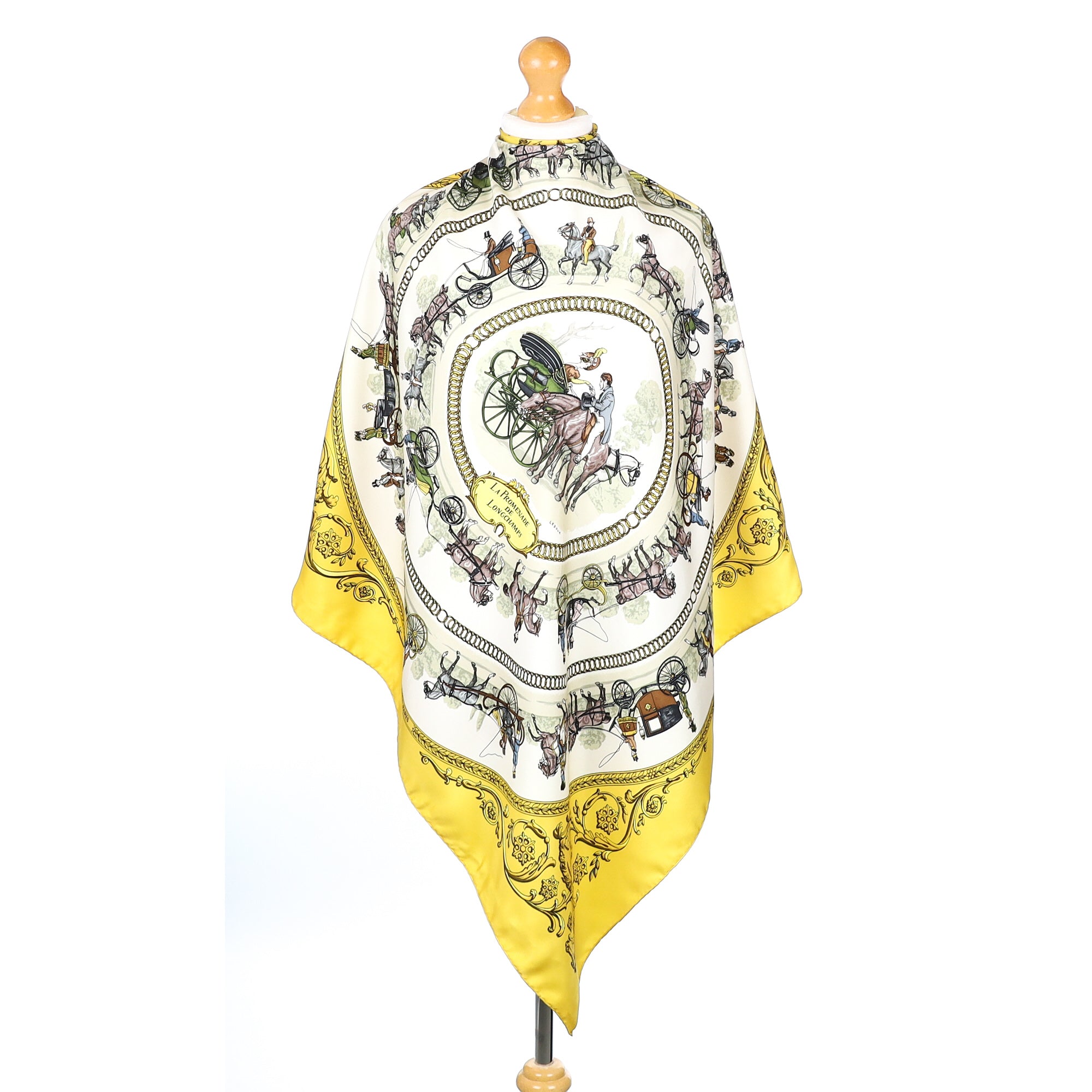 Hermès La Promenade de Longchamps Silk Scarf