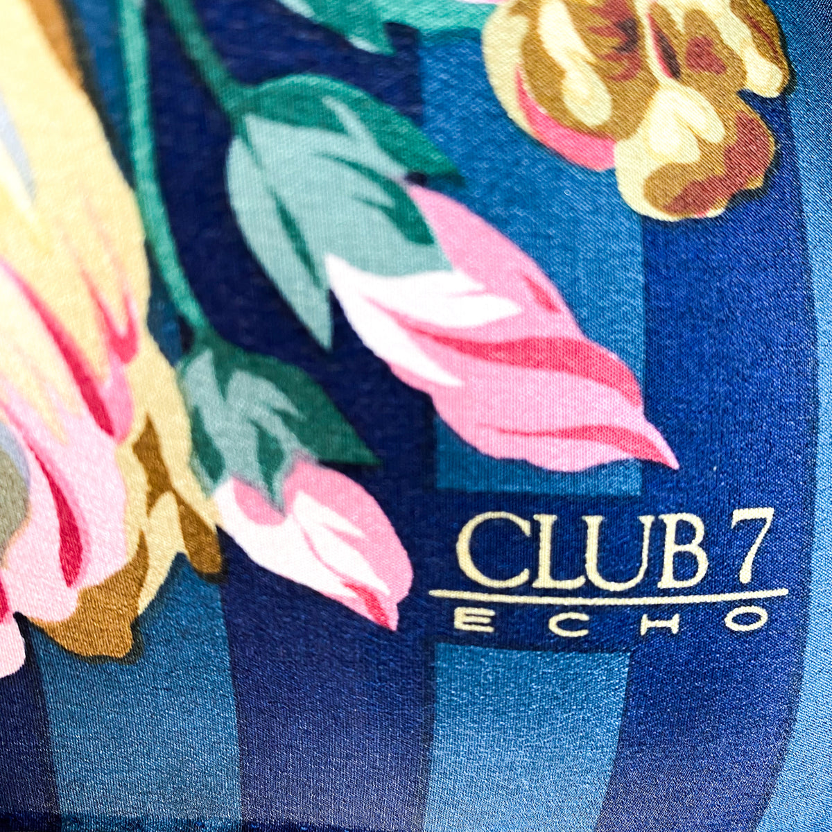 Echo Floral Vintage Silk Scarf
