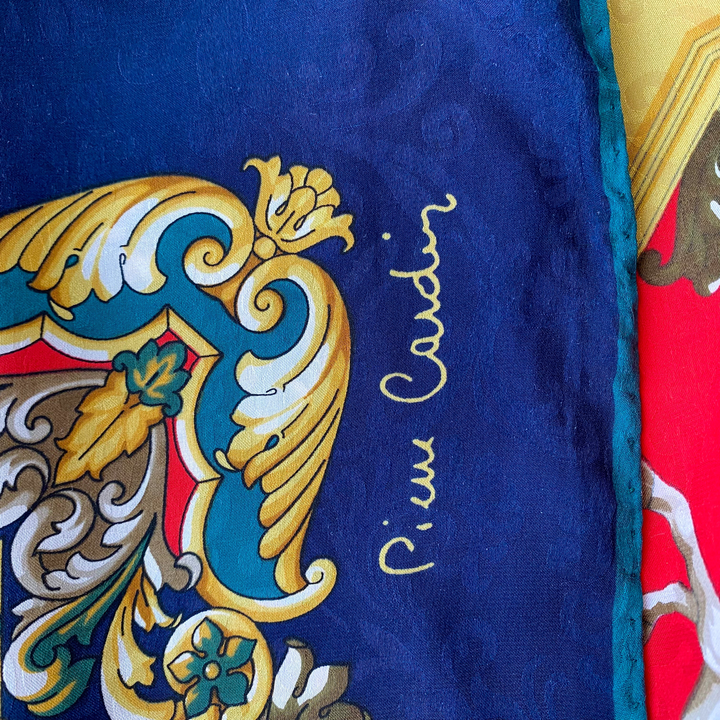 Pierre Cardin Traditional Designer Silk Scarf
