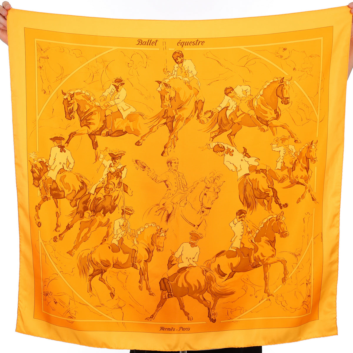 Pristine Hermès Ballet Équestre Silk Scarf Quite Rare