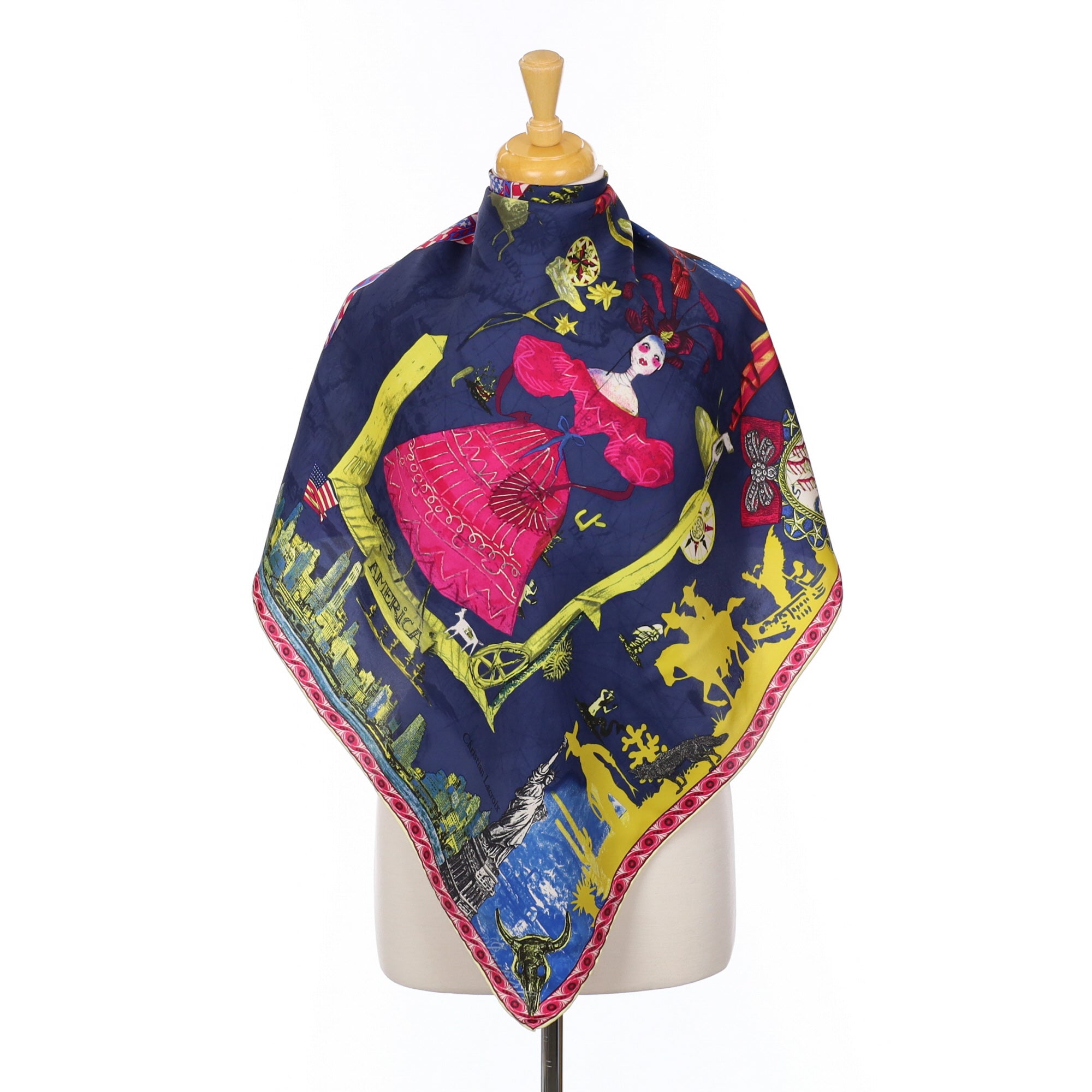 Christian Lacroix America Designer Silk Scarf