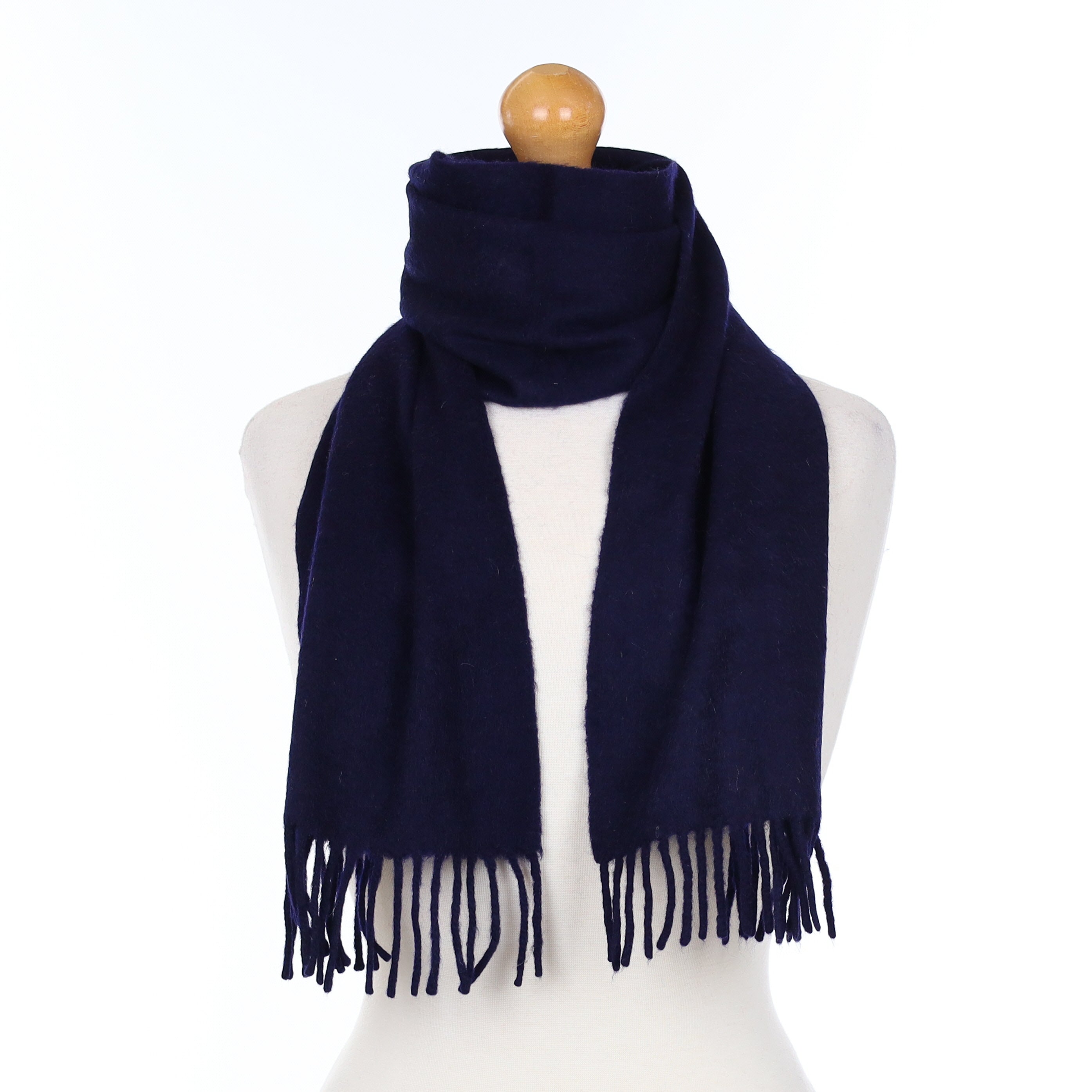 Scottish Deep Purple Cashmere Woven Scarf