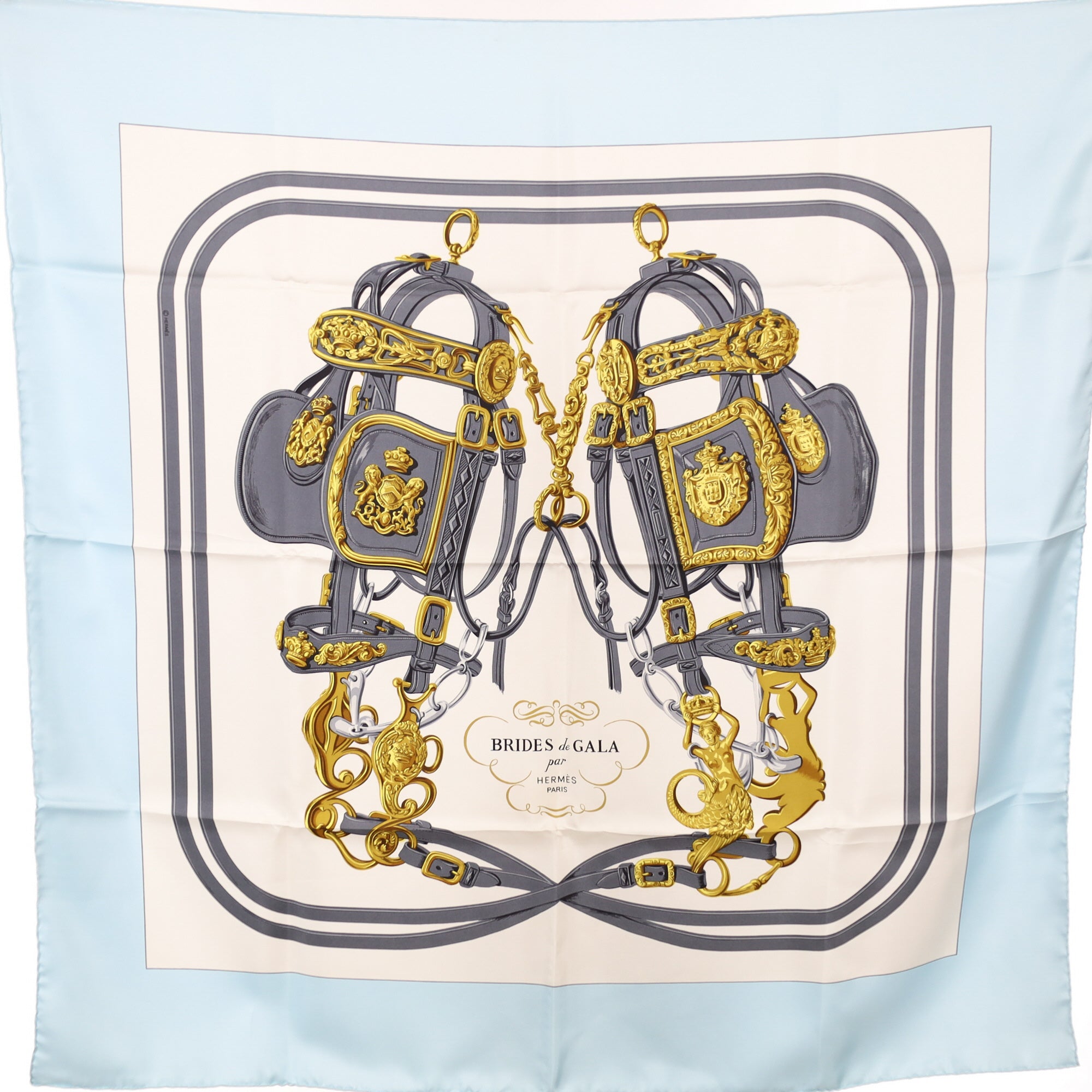 Brand New Boxed Hermès Brides de Gala Silk Scarf