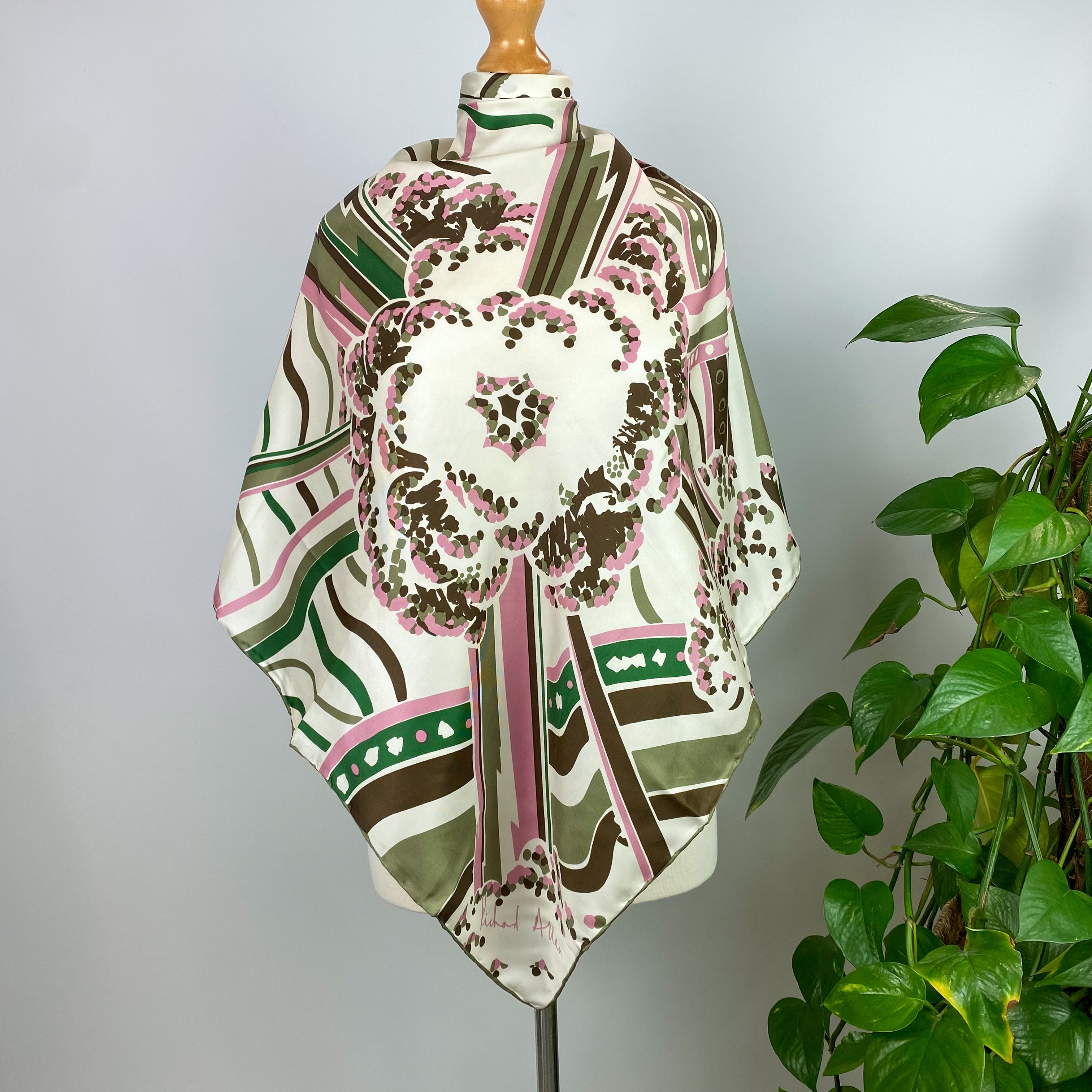 1970’s Richard Allan Silk Scarf