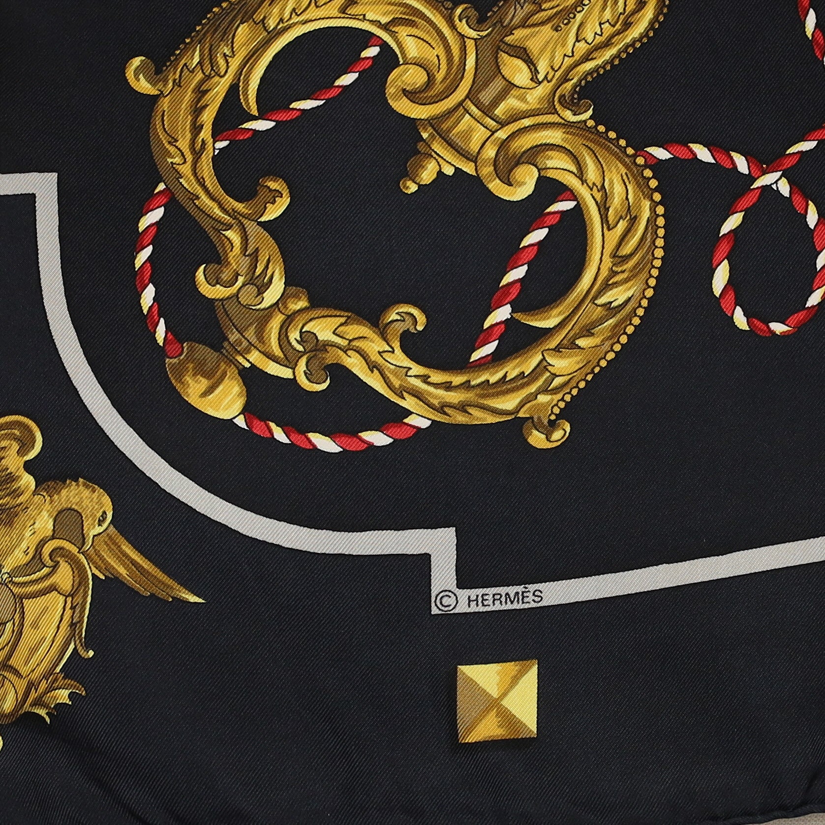 Hermès Les Clefs Silk Scarf