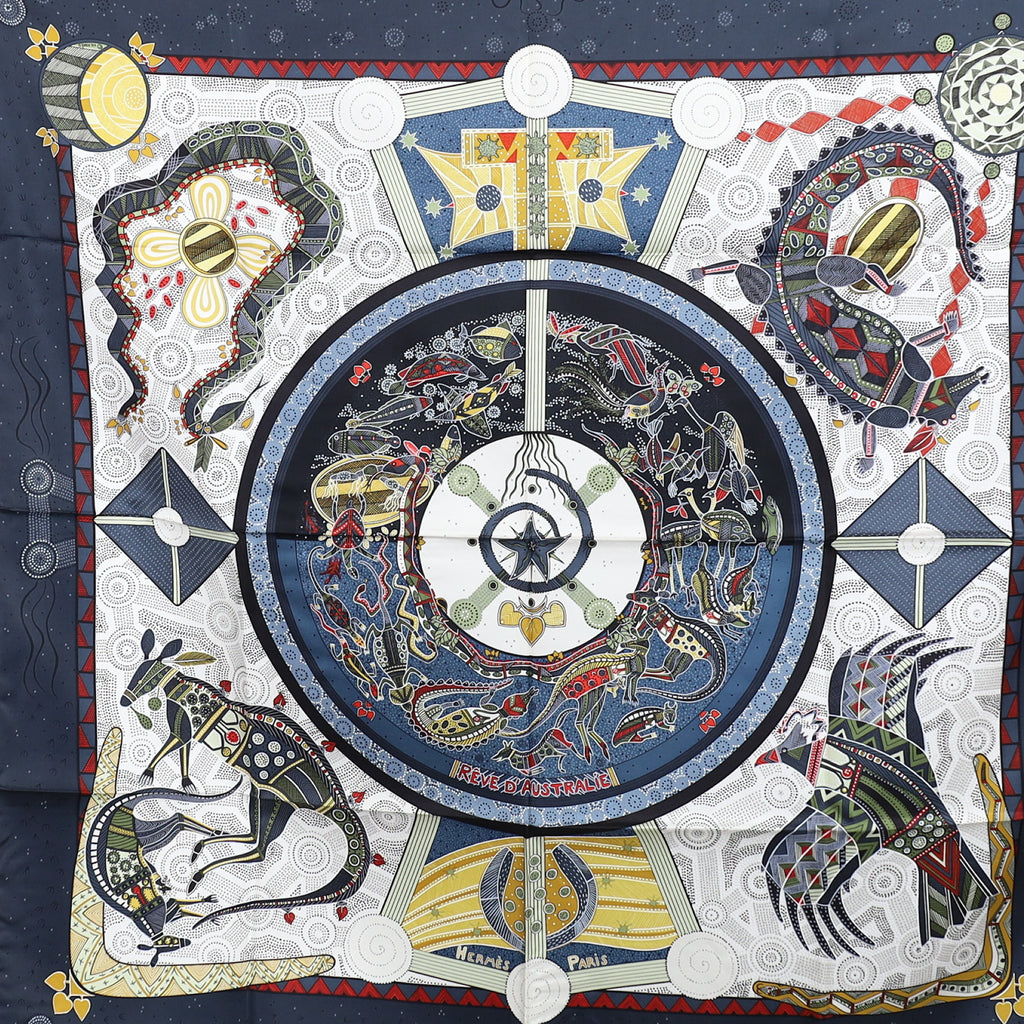 Brand New Boxed Hermès Rêve D’Australie Silk Scarf Quite Rare