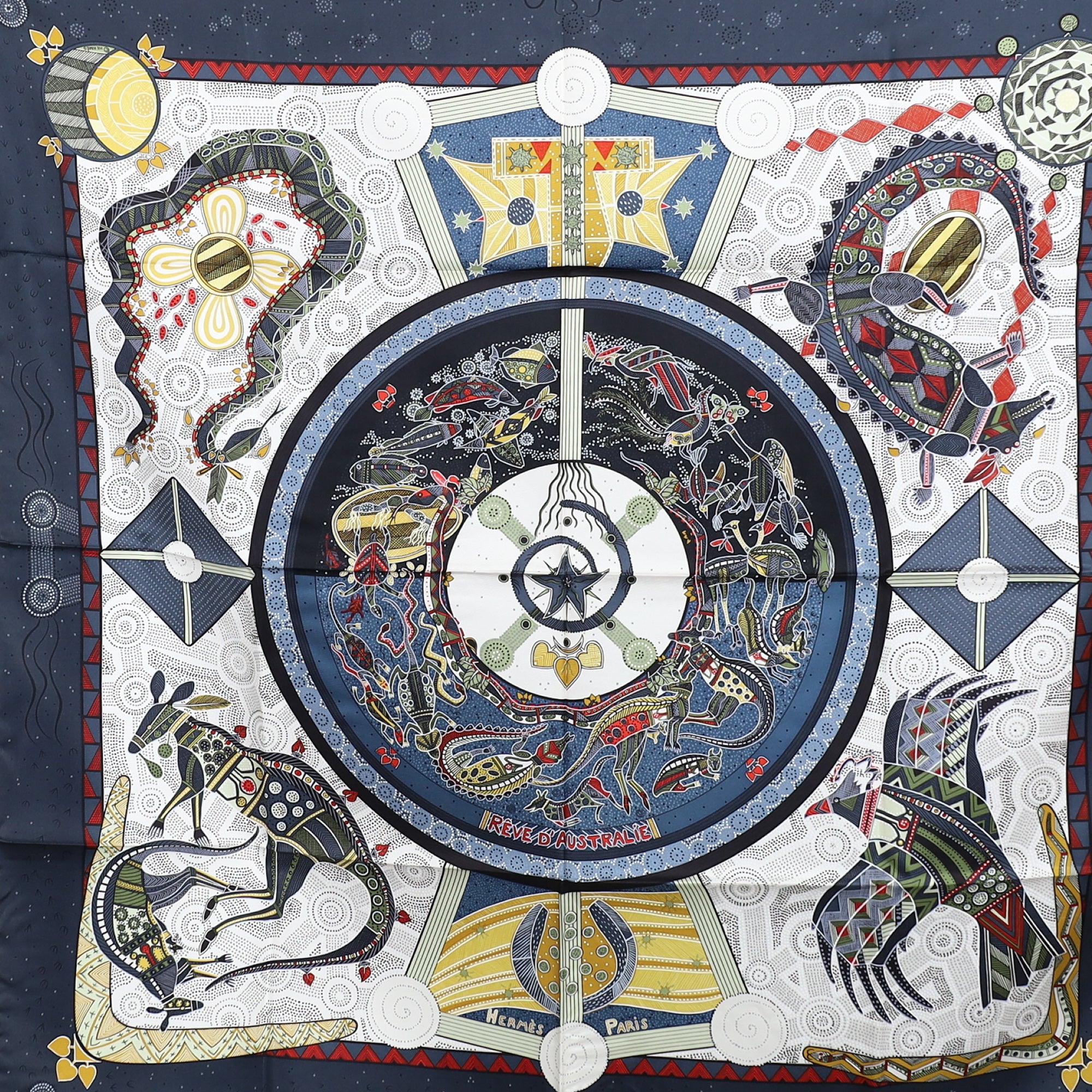 Brand New Boxed Hermès Rêve D’Australie Silk Scarf Quite Rare