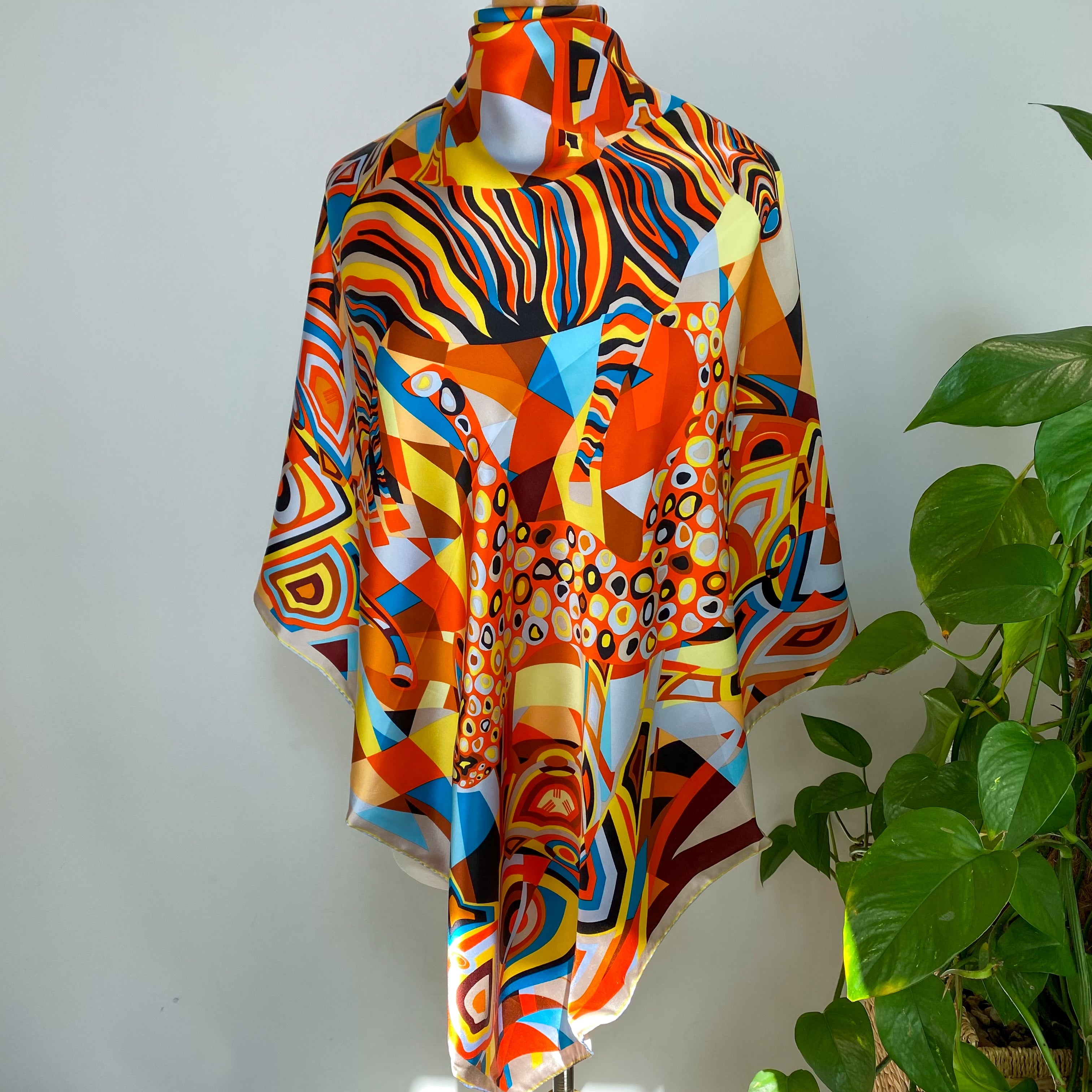 Brand New Boxed Colourful Silk Scarf