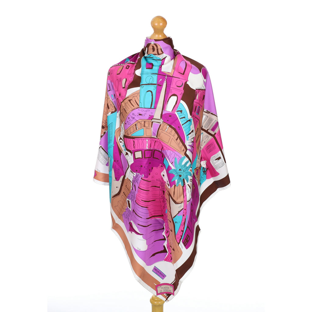 Brand New Boxed Emilio Pucci Designer Silk Scarf