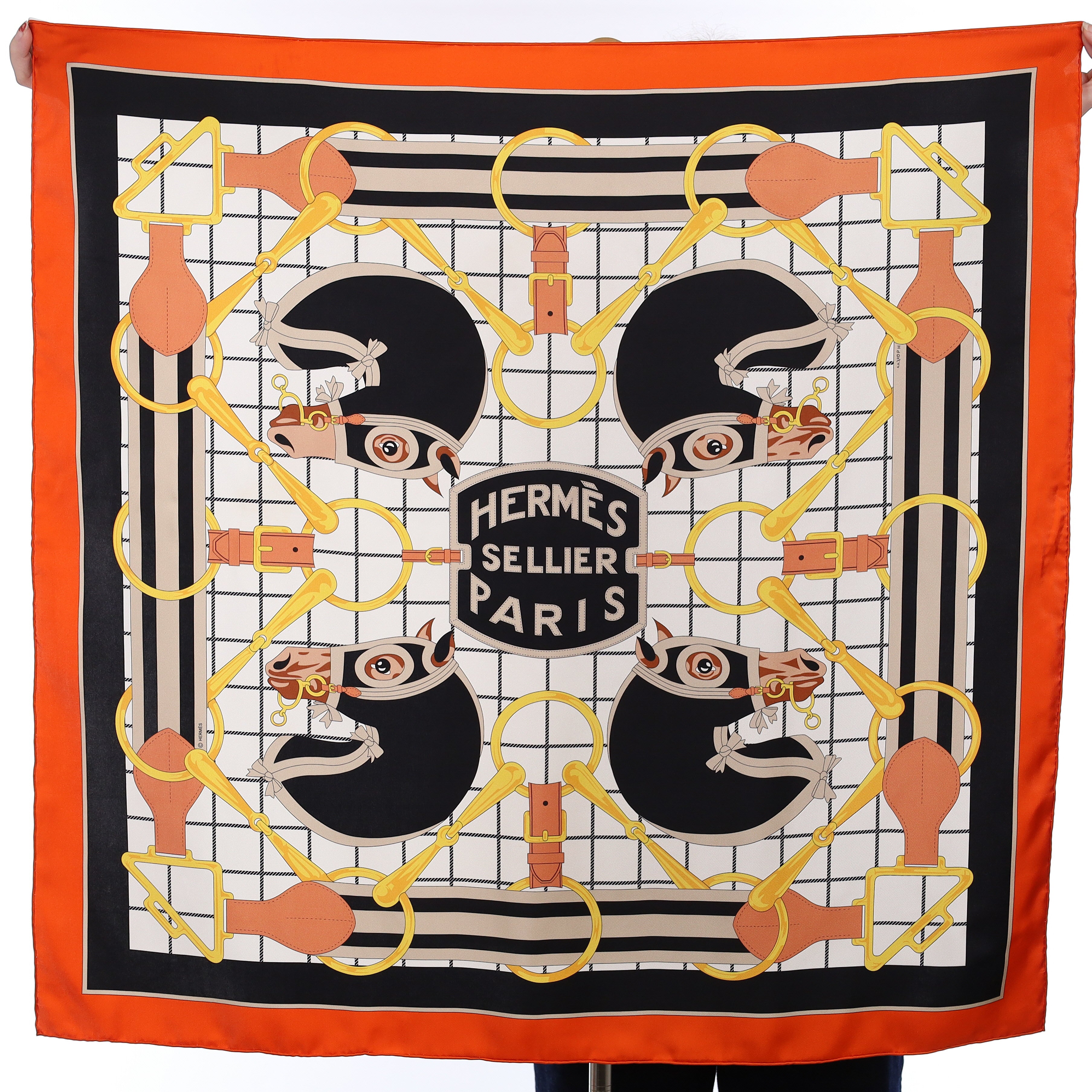 Hermès Tatersale Silk Scarf