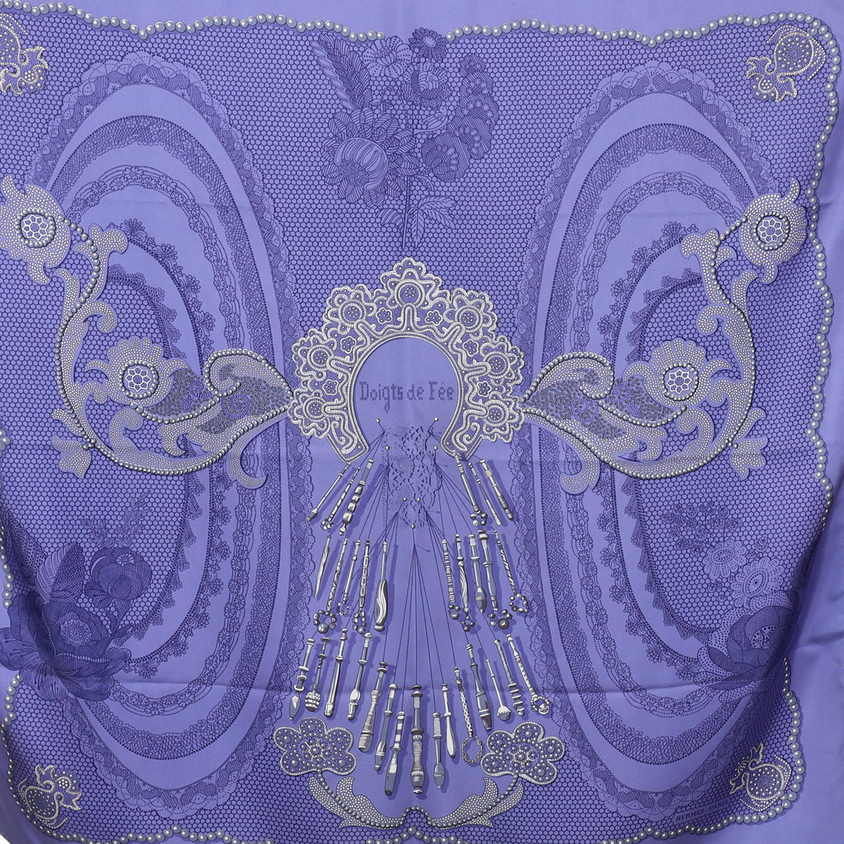 Hermès Doigts de Fée Silk Scarf