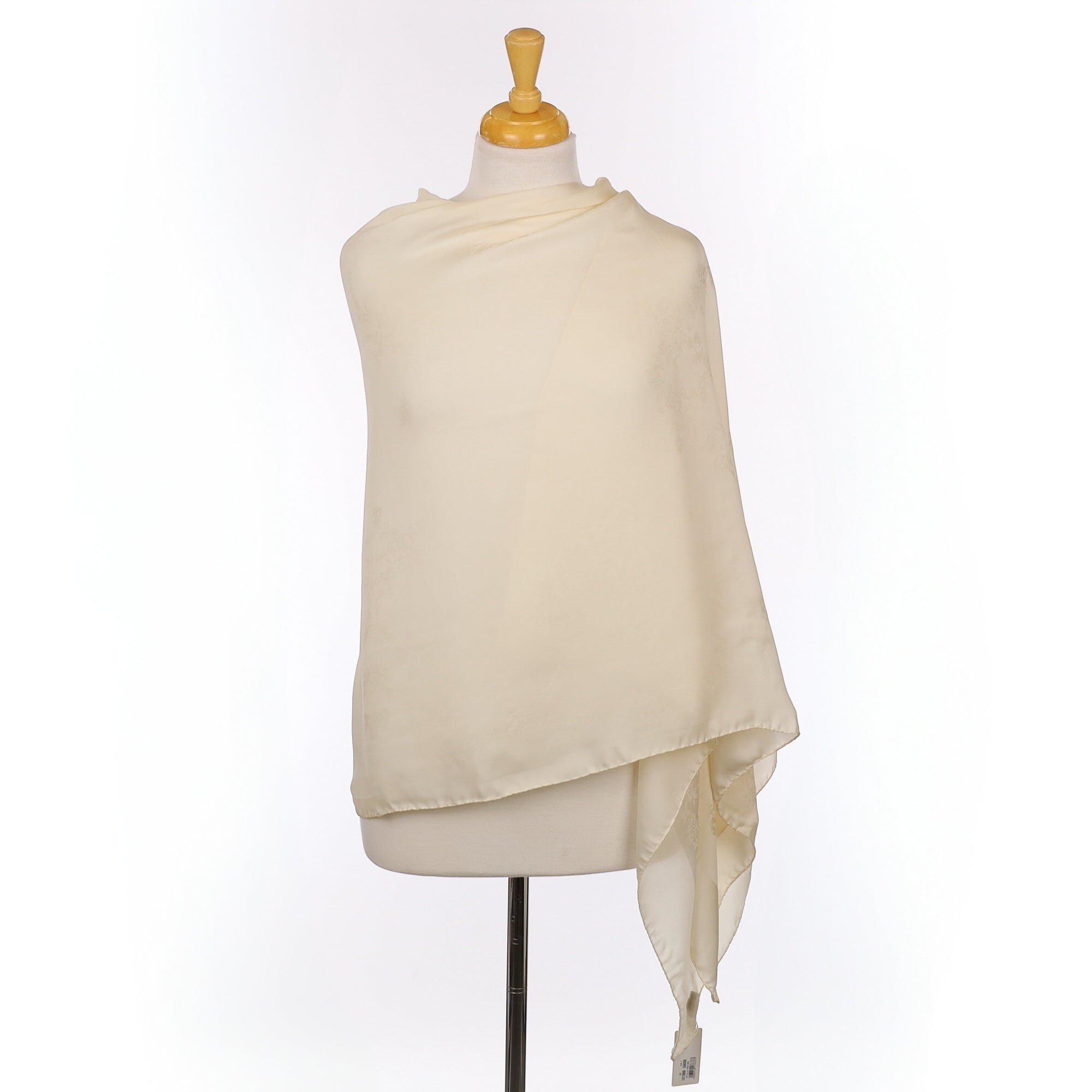 Brand New Valentino Cream Silk Scarf