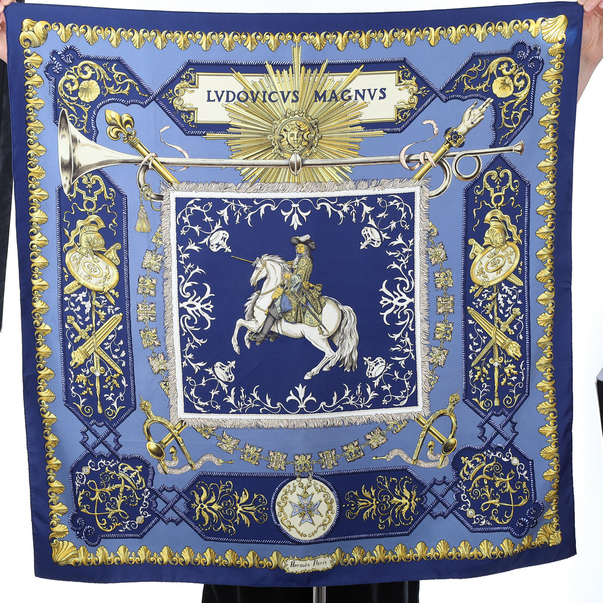 Hermès Lvdovicvs Magnvs Silk Scarf