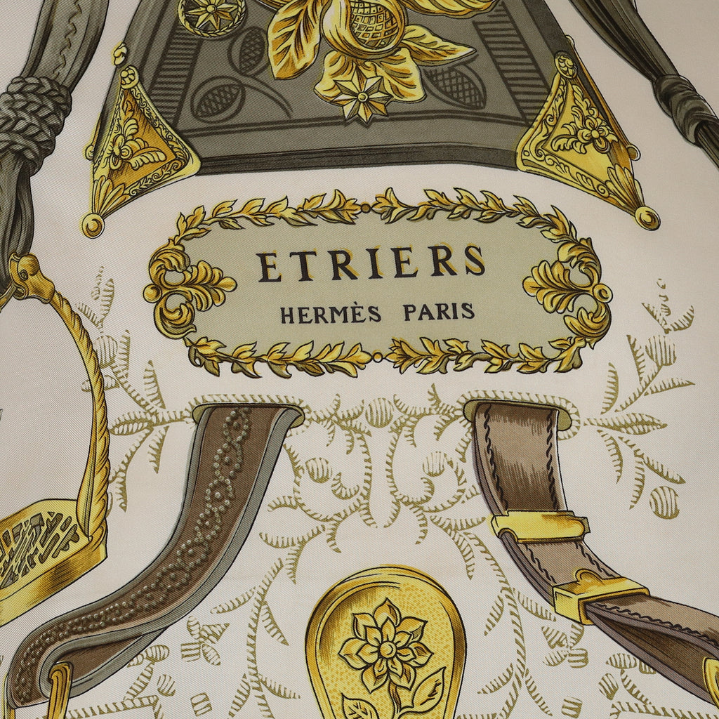 Hermès Etriers Vintage Silk Scarf