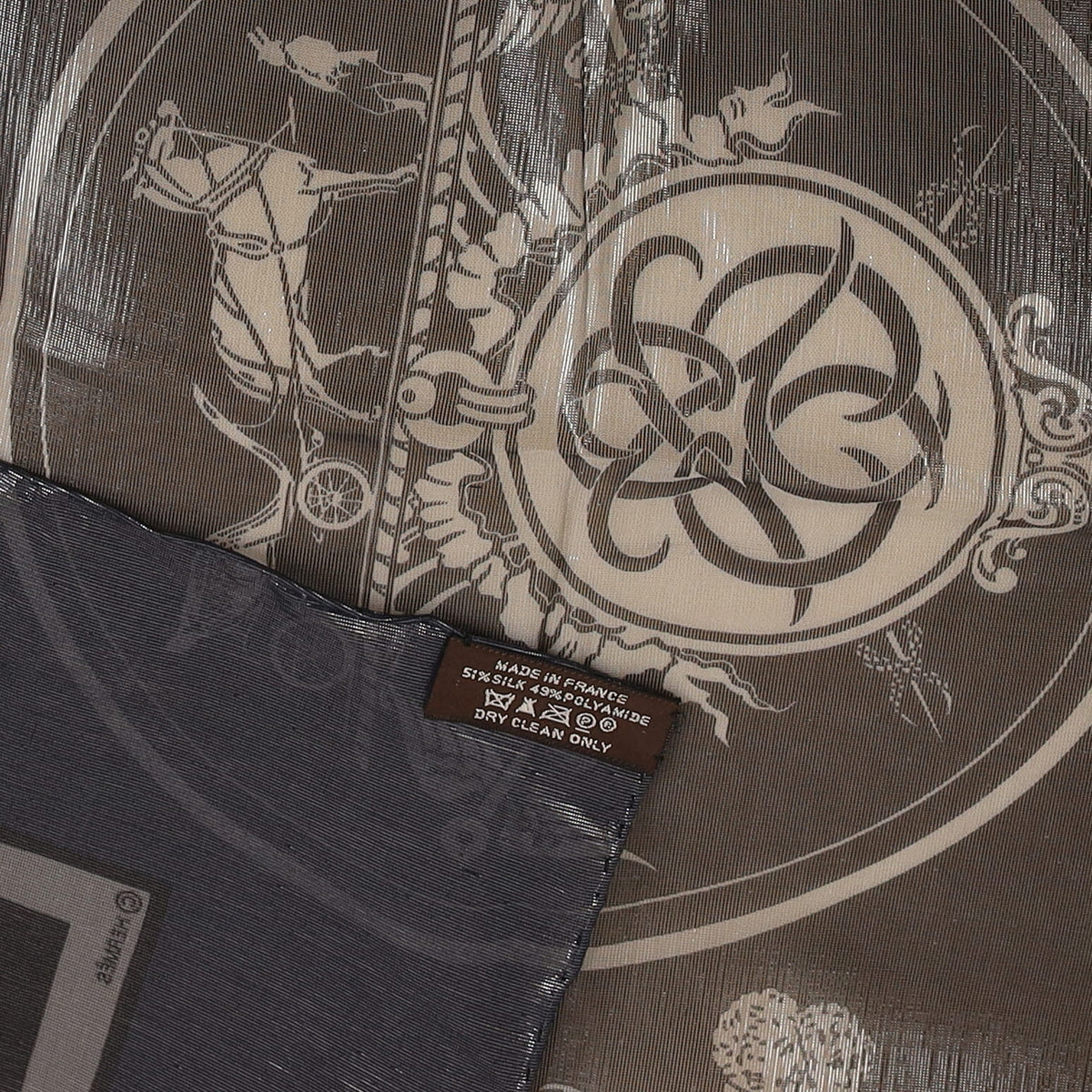 Brand New Boxed Hermès Ex Libris Glam Silk Blend Scarf