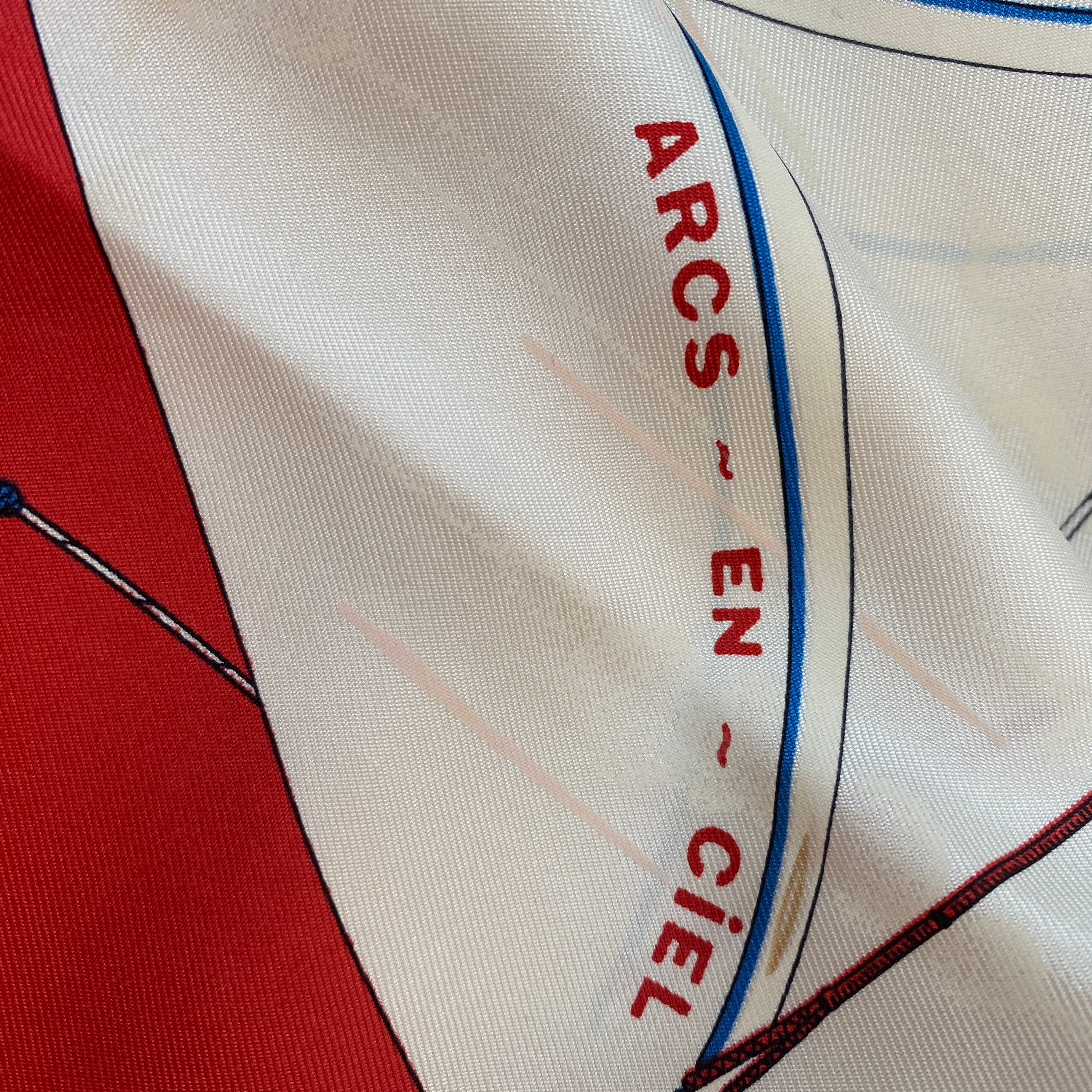 Hermès Arcs En Ciel Silk Scarf Quite Rare