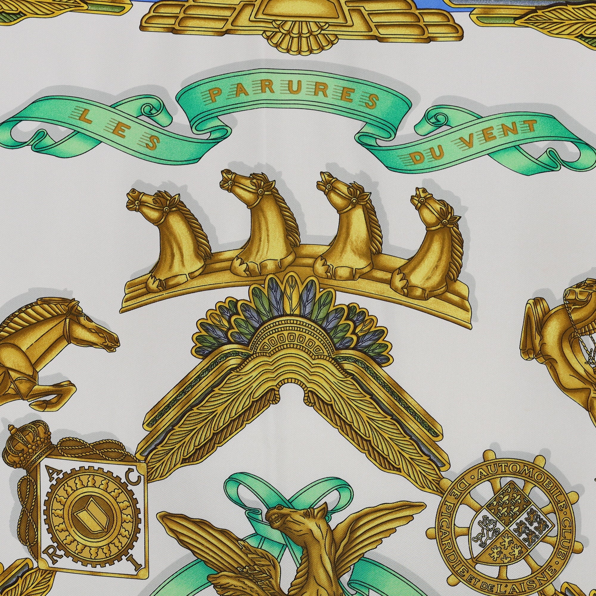 Hermès Les Parures du Vent Silk Scarf