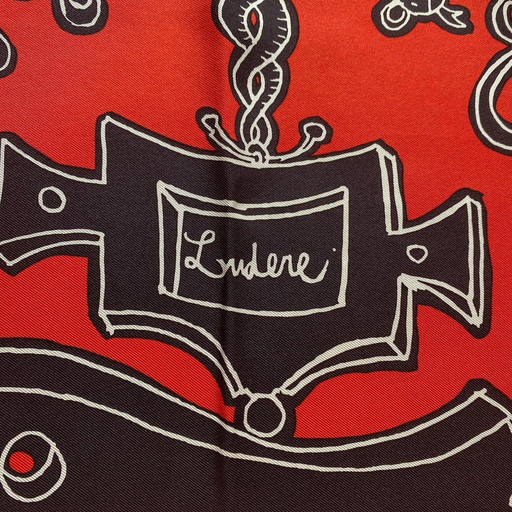 Boxed Hermès Serio Ludere Silk Scarf Rare