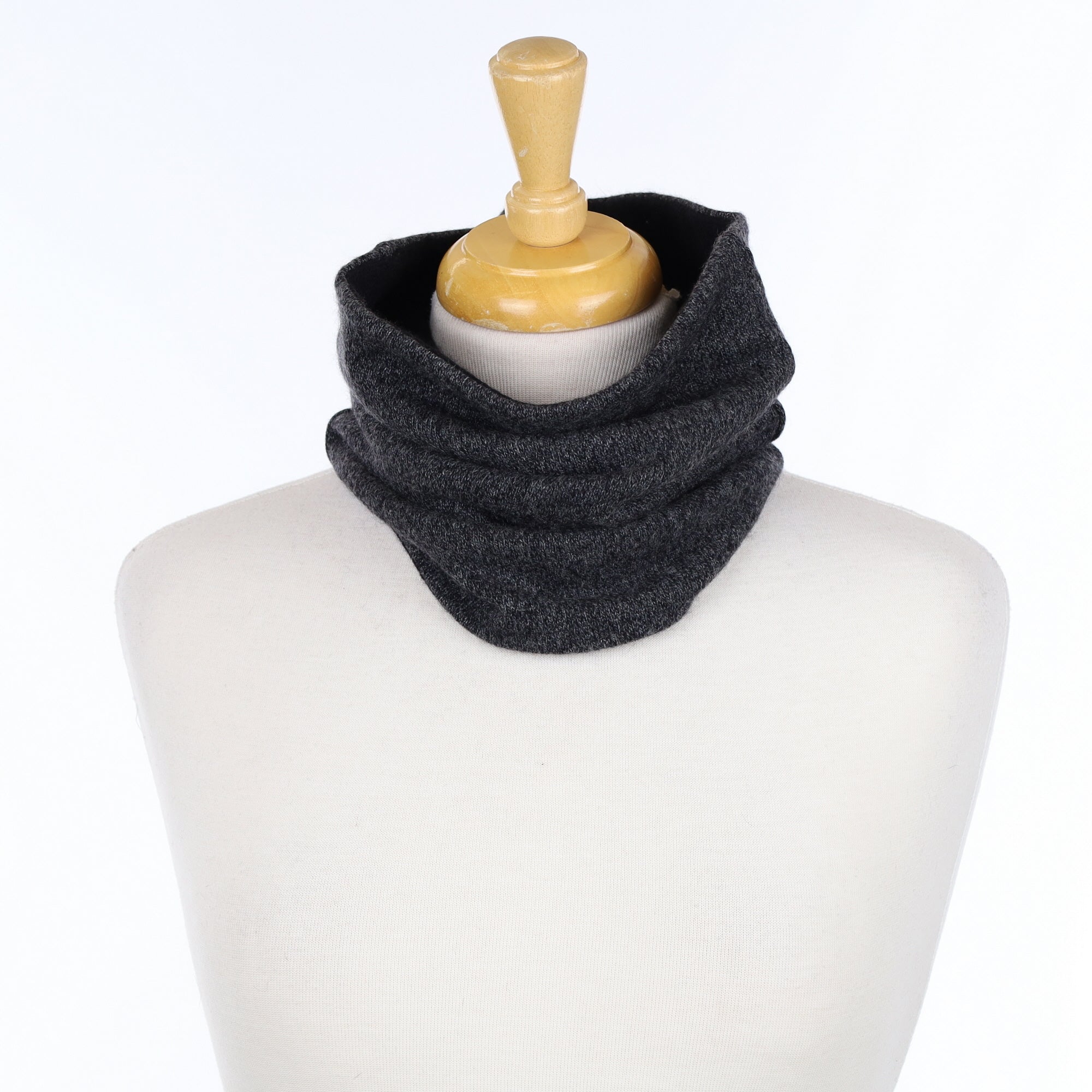 Men’s Grey Marl Luxury Double Layered Snood