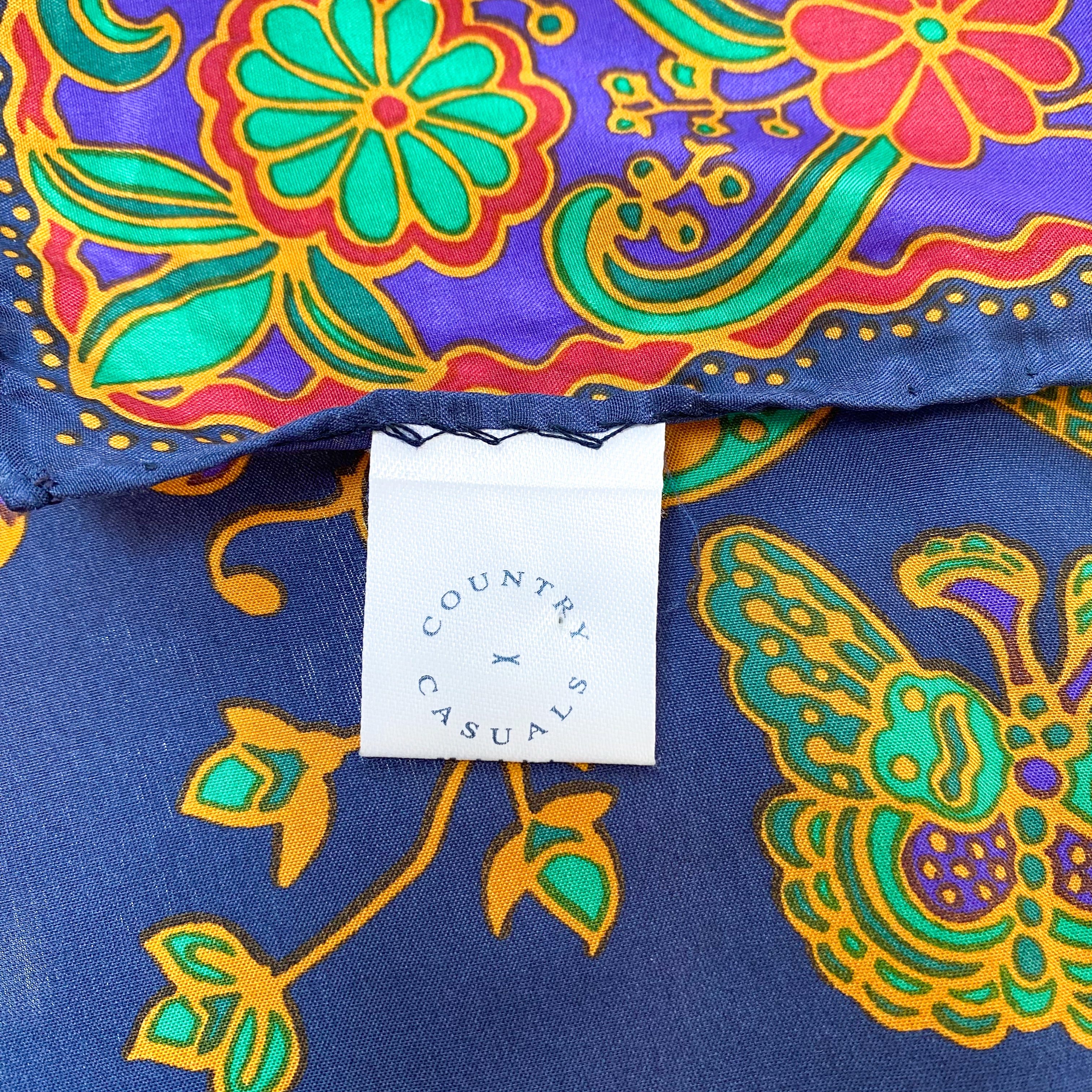 Country Casuals Botanical Silk Scarf