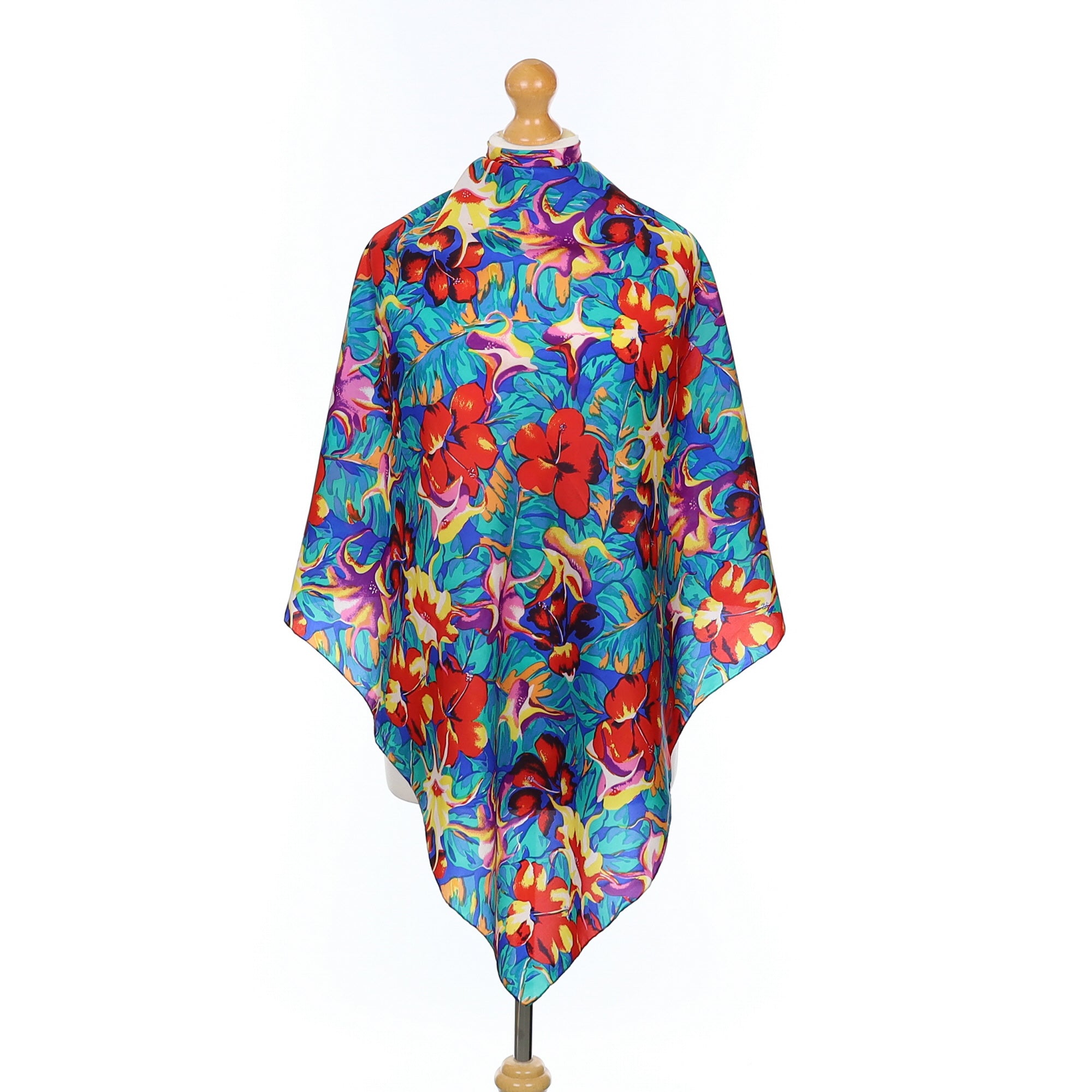 Patra Multicoloured Floral Silk Scarf