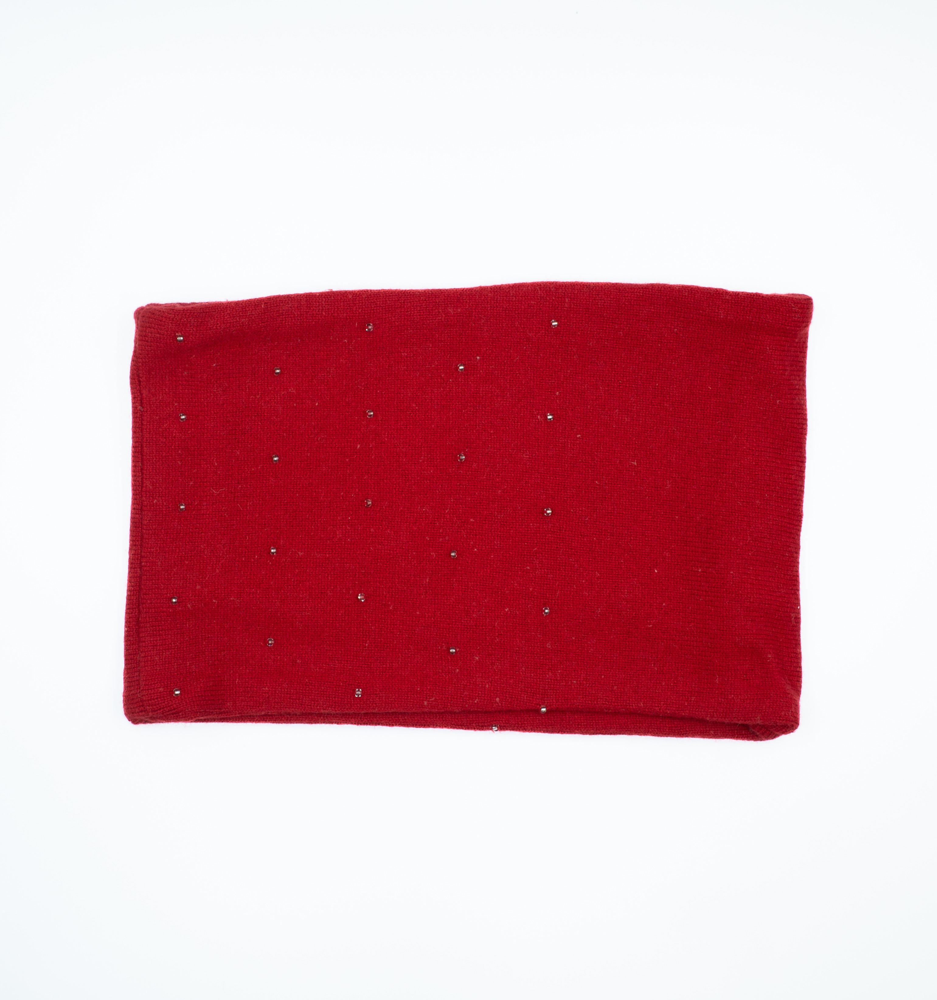Postbox Red Beaded Neck Warmer