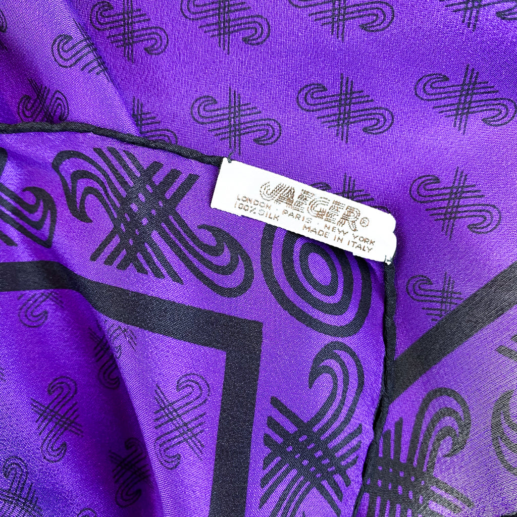 1970s Jaeger Vintage Silk Scarf