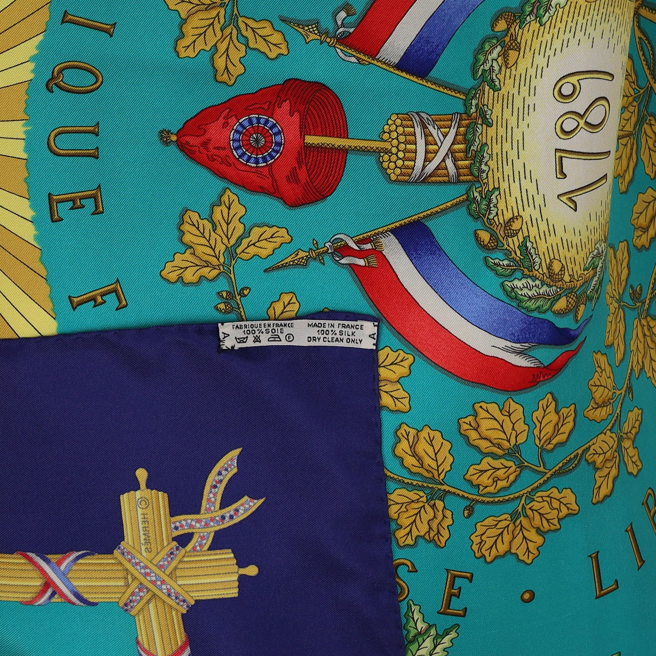 Hermès République Française Liberté Égalite 1789 Silk Scarf