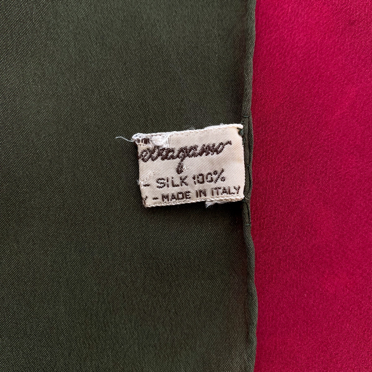 Salvatore Ferragamo Deer Designer Silk Scarf