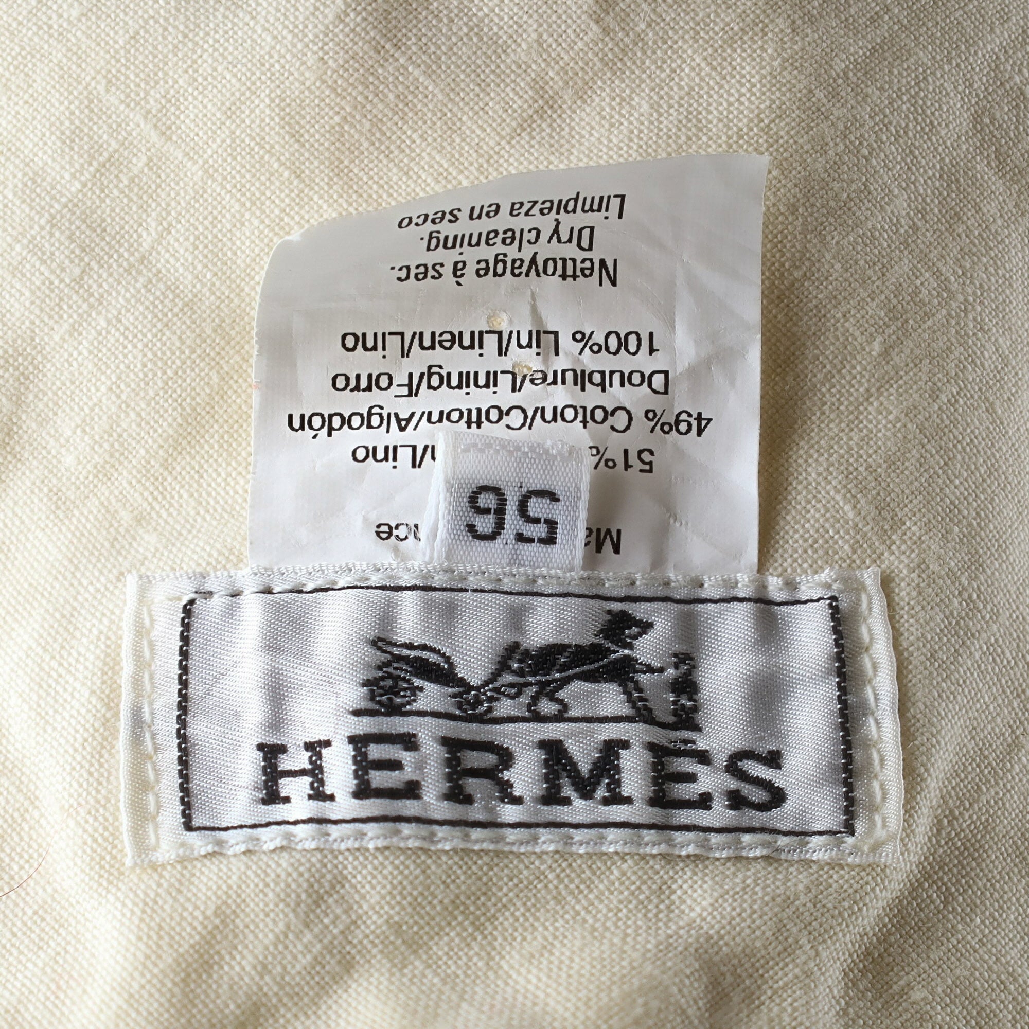 Pristine Hermès Sunflower Yellow Linen Blend Bucket Hat Small