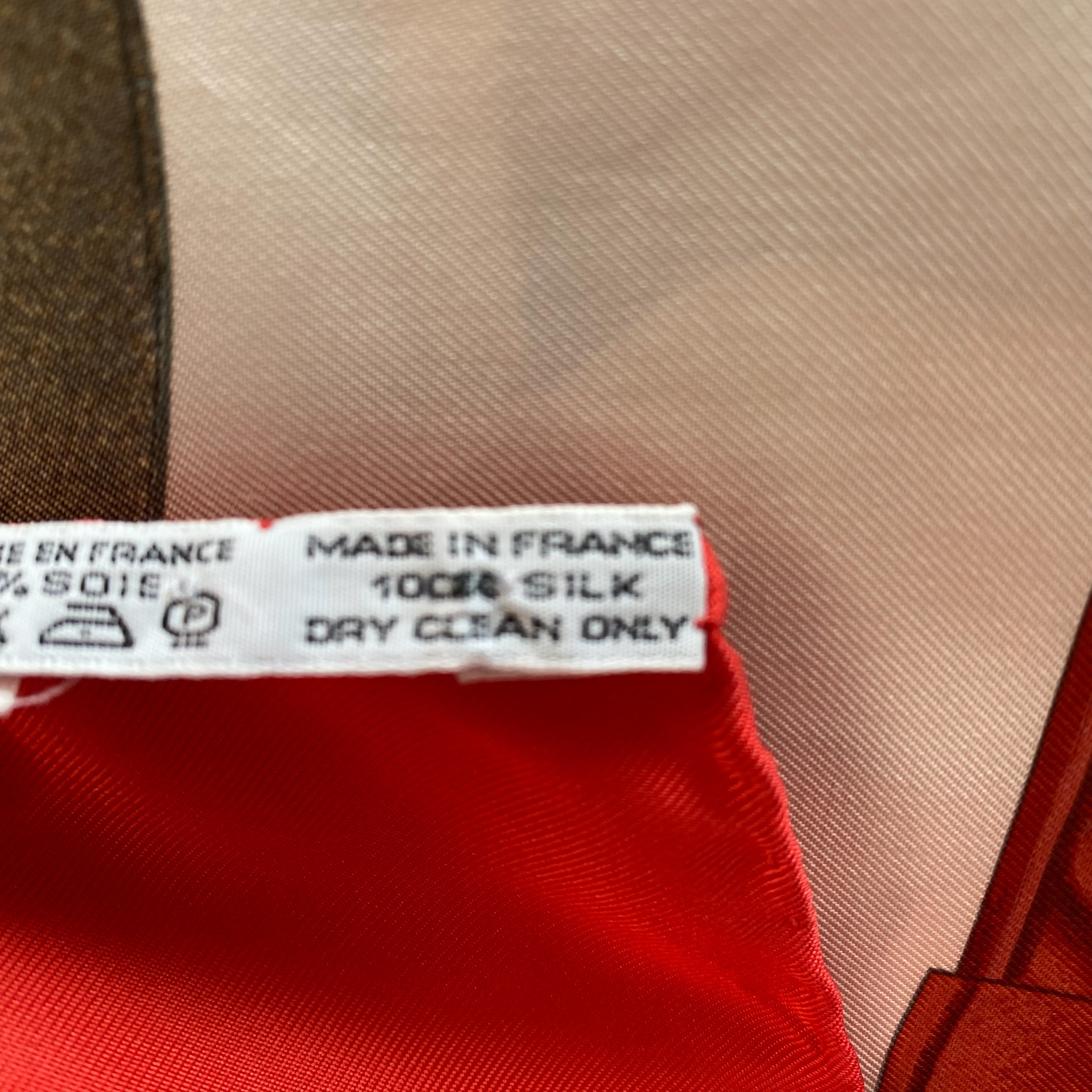 Boxed Hermes Attelage en Arbalete Vintage Silk Scarf