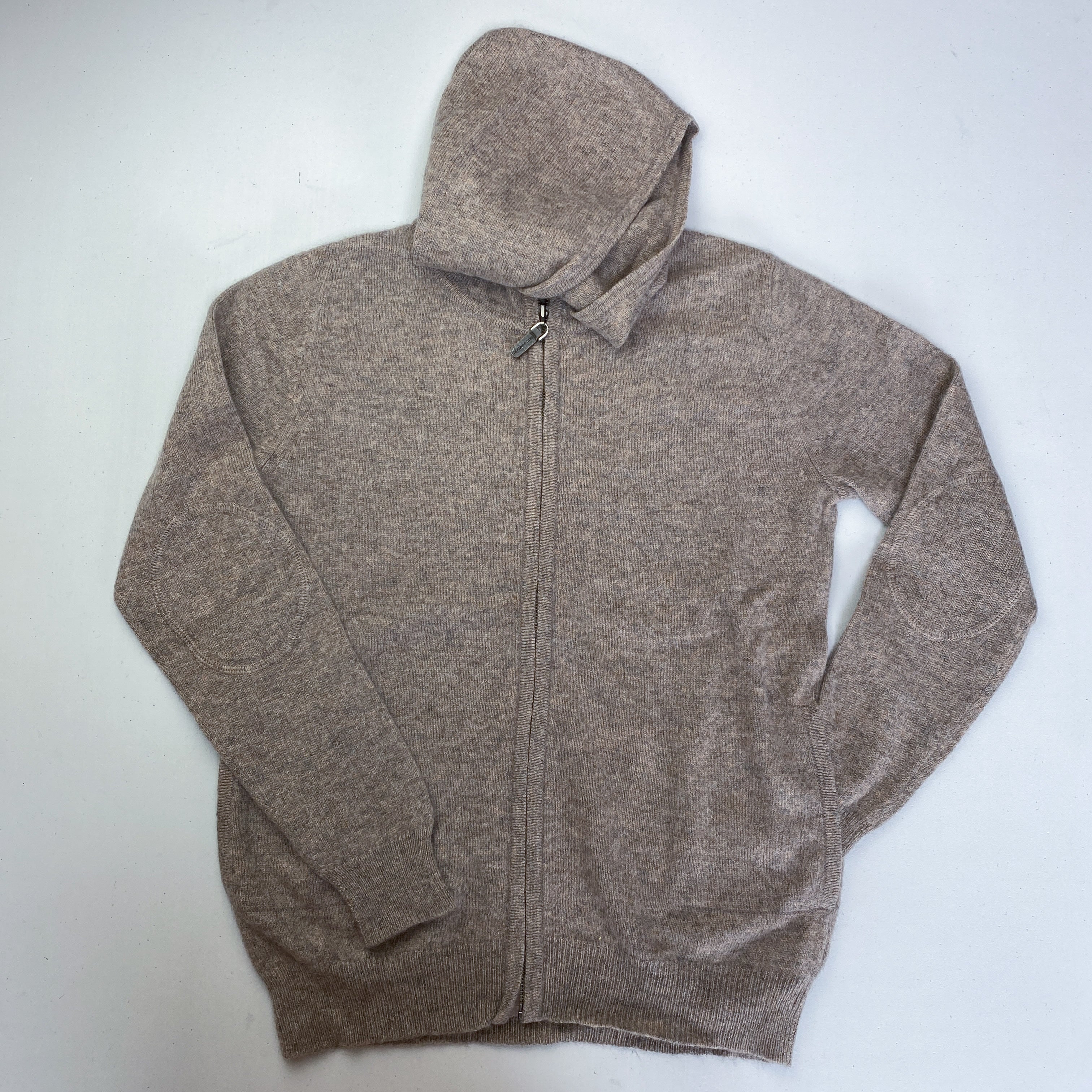 Children’s Mink Brown Cashmere Hoodie Cardigan Age 8