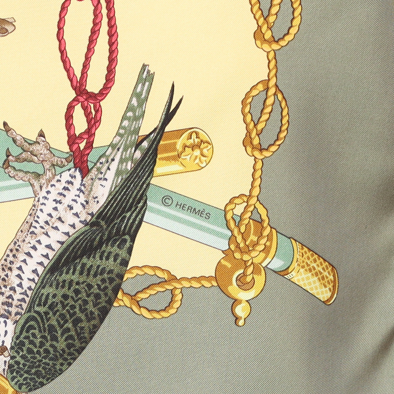 Hermès Les Oiseaux Du Roy Silk Scarf