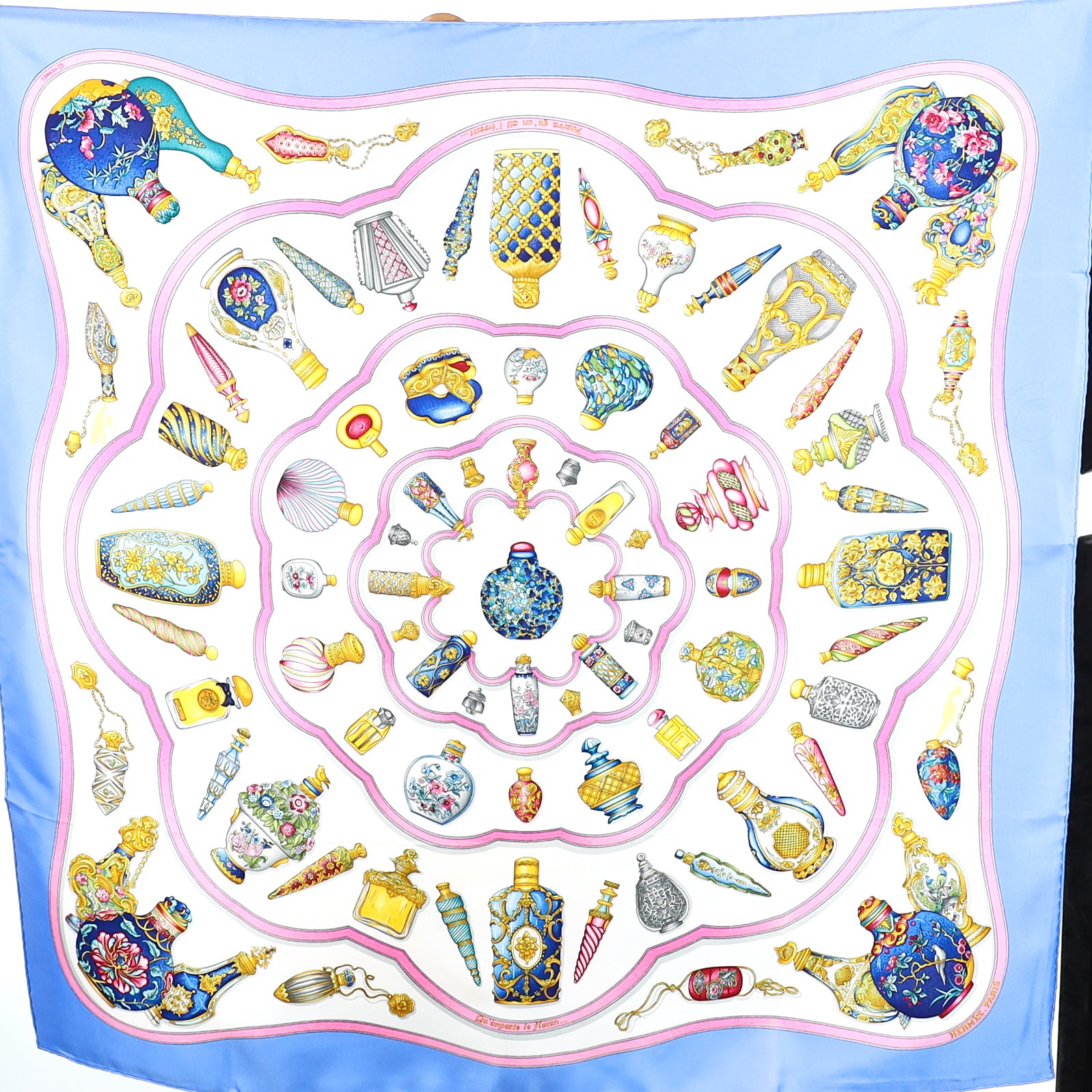 Brand New Boxed Hermès Qu ‘Importe le Flacon Silk Scarf