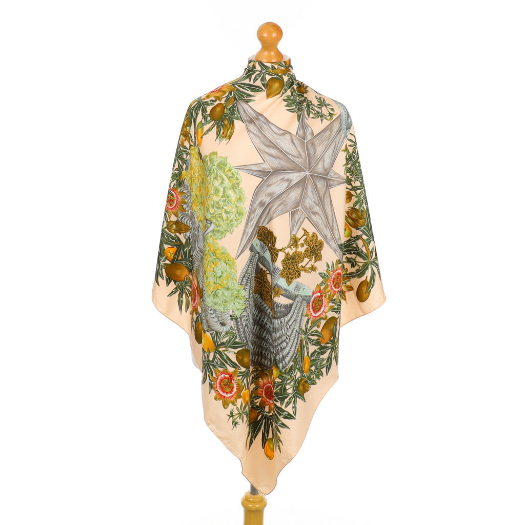 Hermès Passiflores Silk Scarf