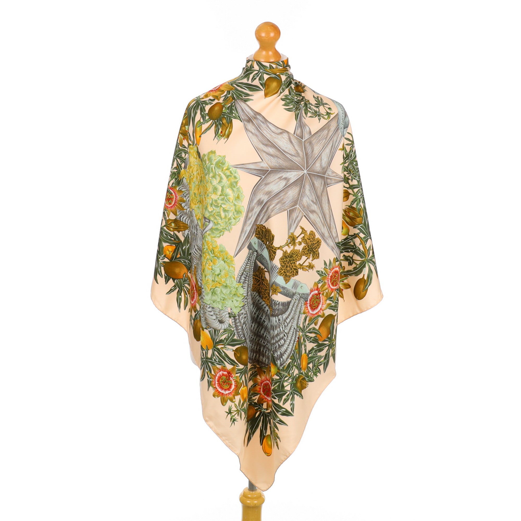 Hermès Passiflores Silk Scarf