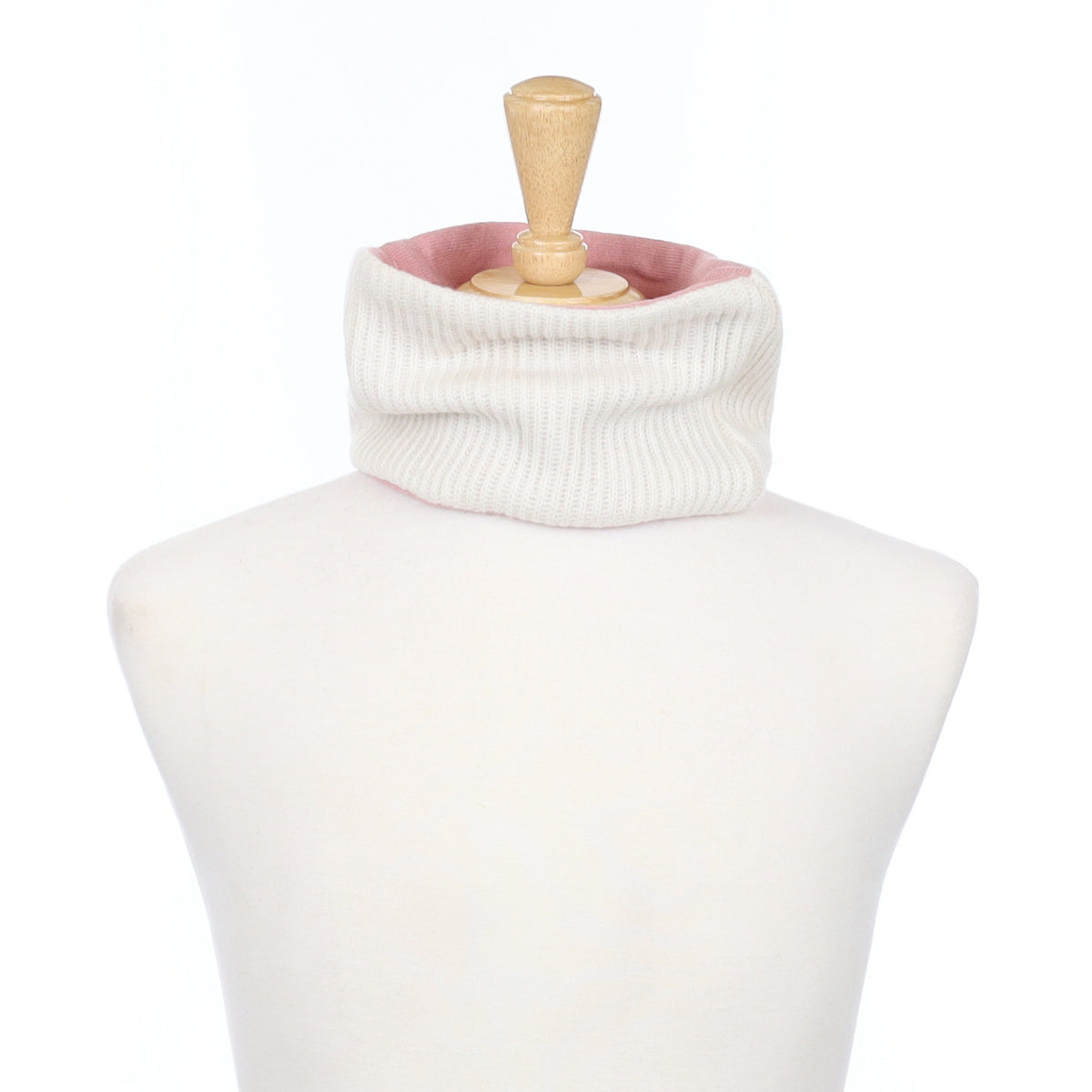 Cream and Blush Pink Neck Warmer