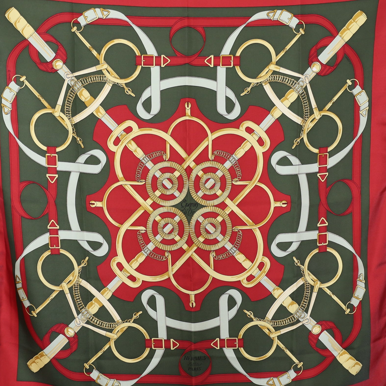 Hermès Eperon d’Or Silk Scarf