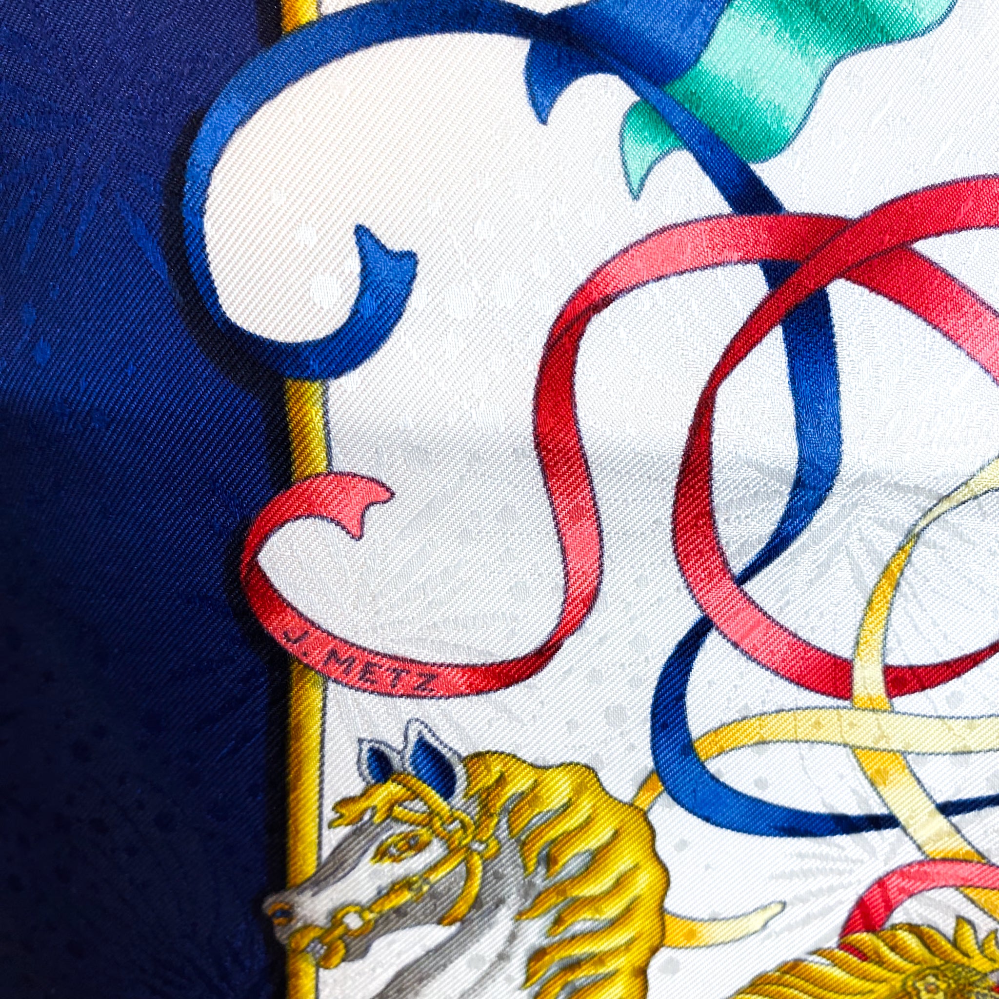 Boxed Hermes Luna Park Vintage Silk Scarf