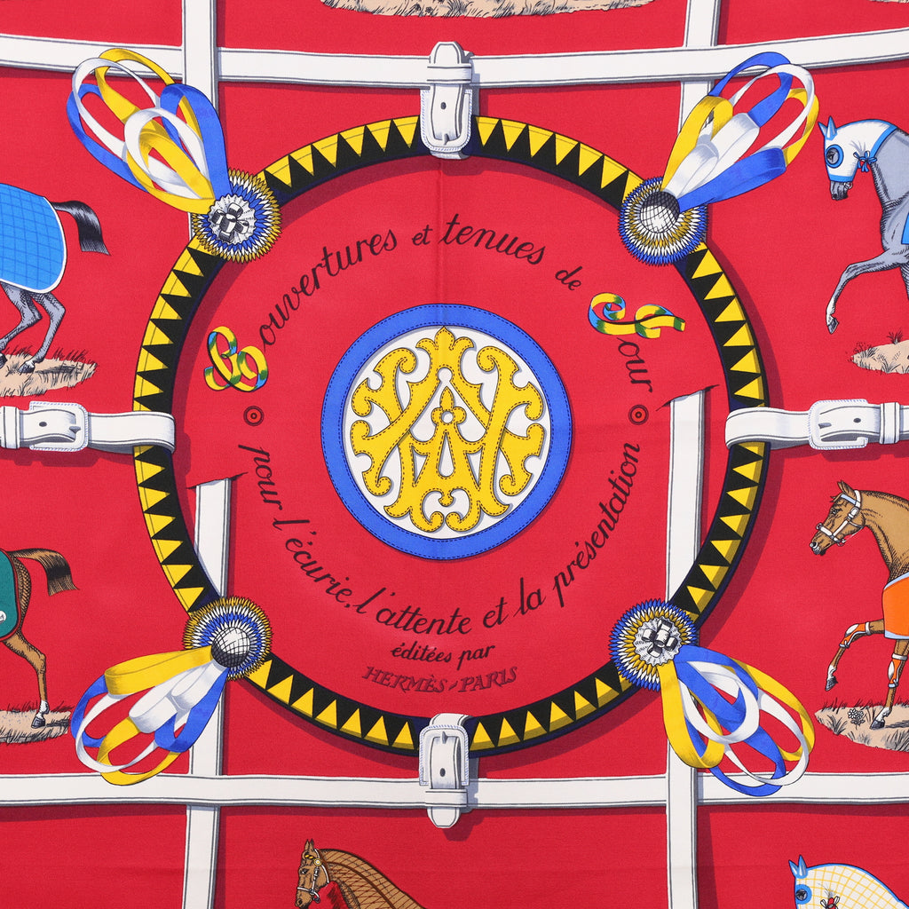 Hermès Couvertures et Tenues de Jour Silk Scarf